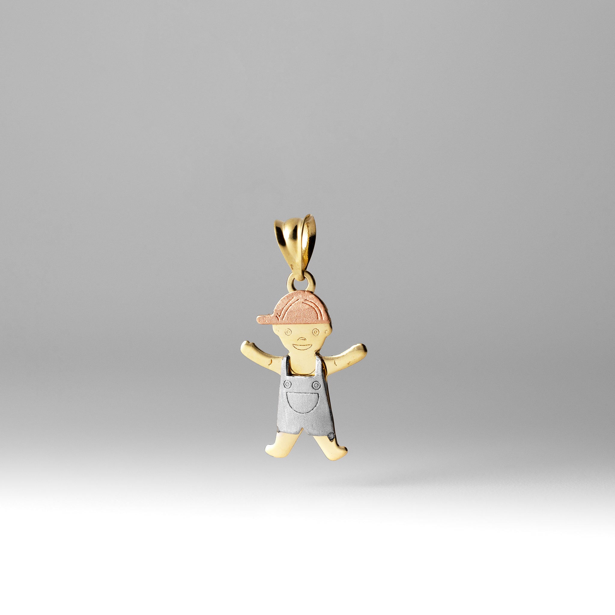 Gold Boy Pendant With Cap - Model 2398 - Charlie & Co. Jewelry