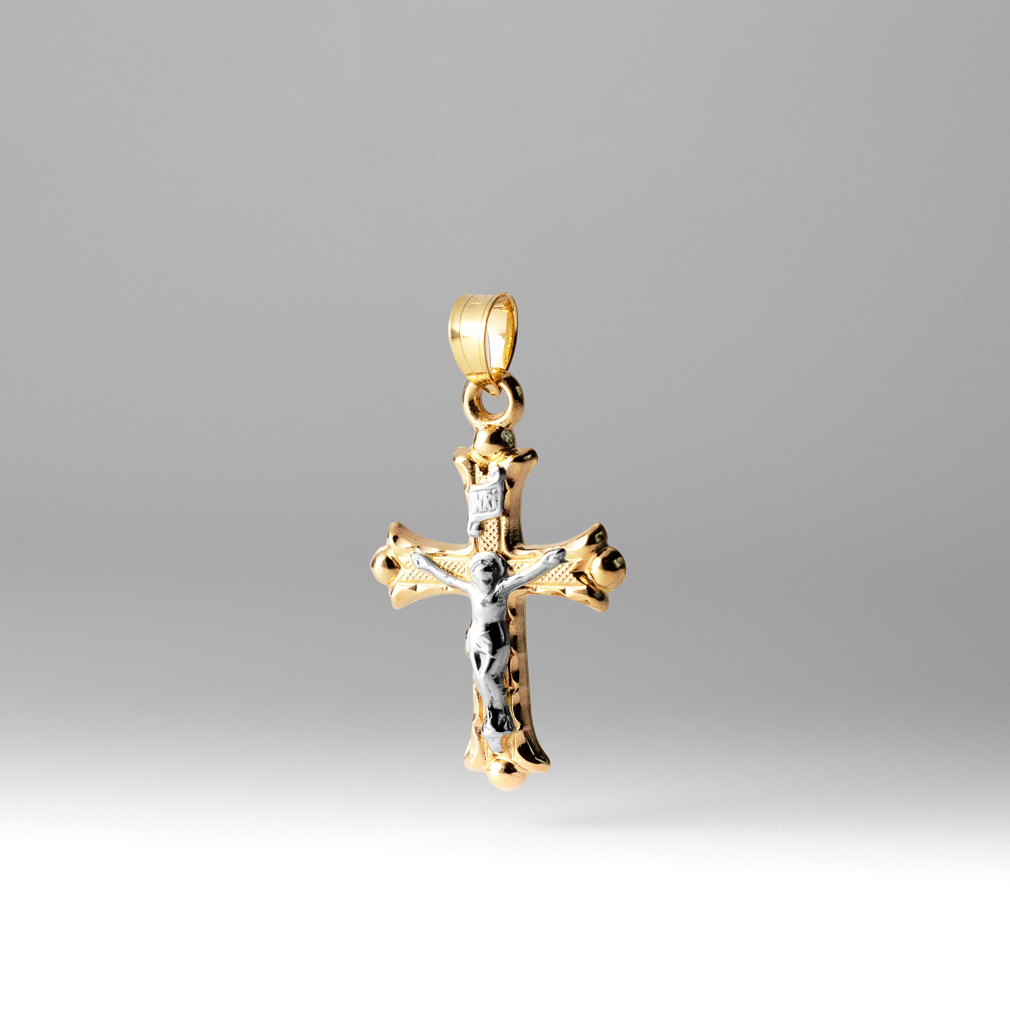 Gold Intricate Medium Crucifix Cross Pendant - Model 0874 - Charlie & Co. Jewelry