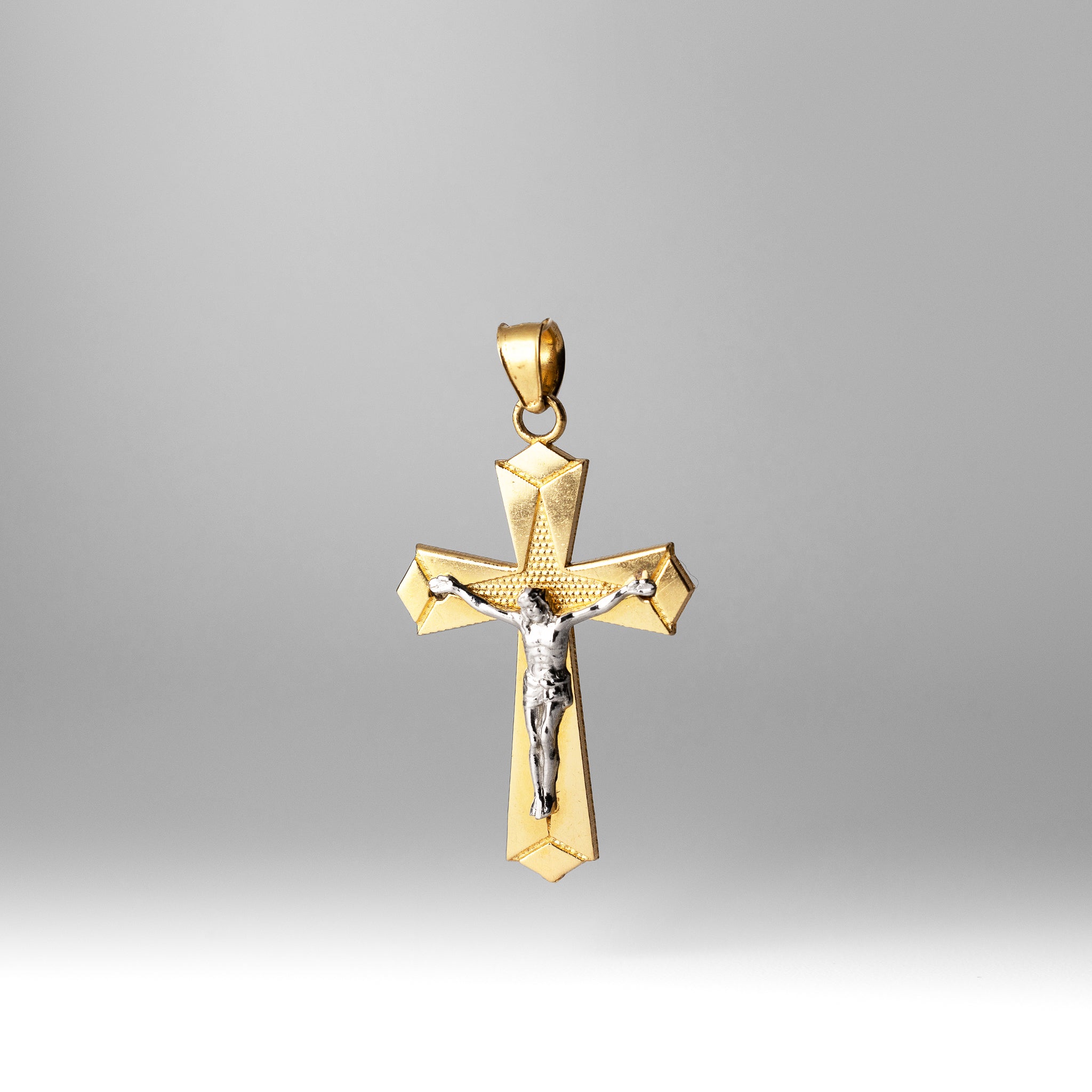 Gold Jesus Crucifix Cross Pendant - Model 981 - Charlie & Co. Jewelry