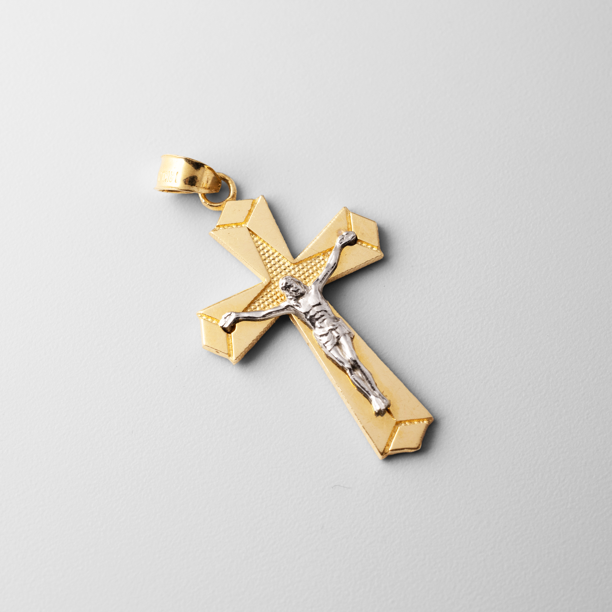 Gold Jesus Crucifix Cross Pendant - Model 981 - Charlie & Co. Jewelry