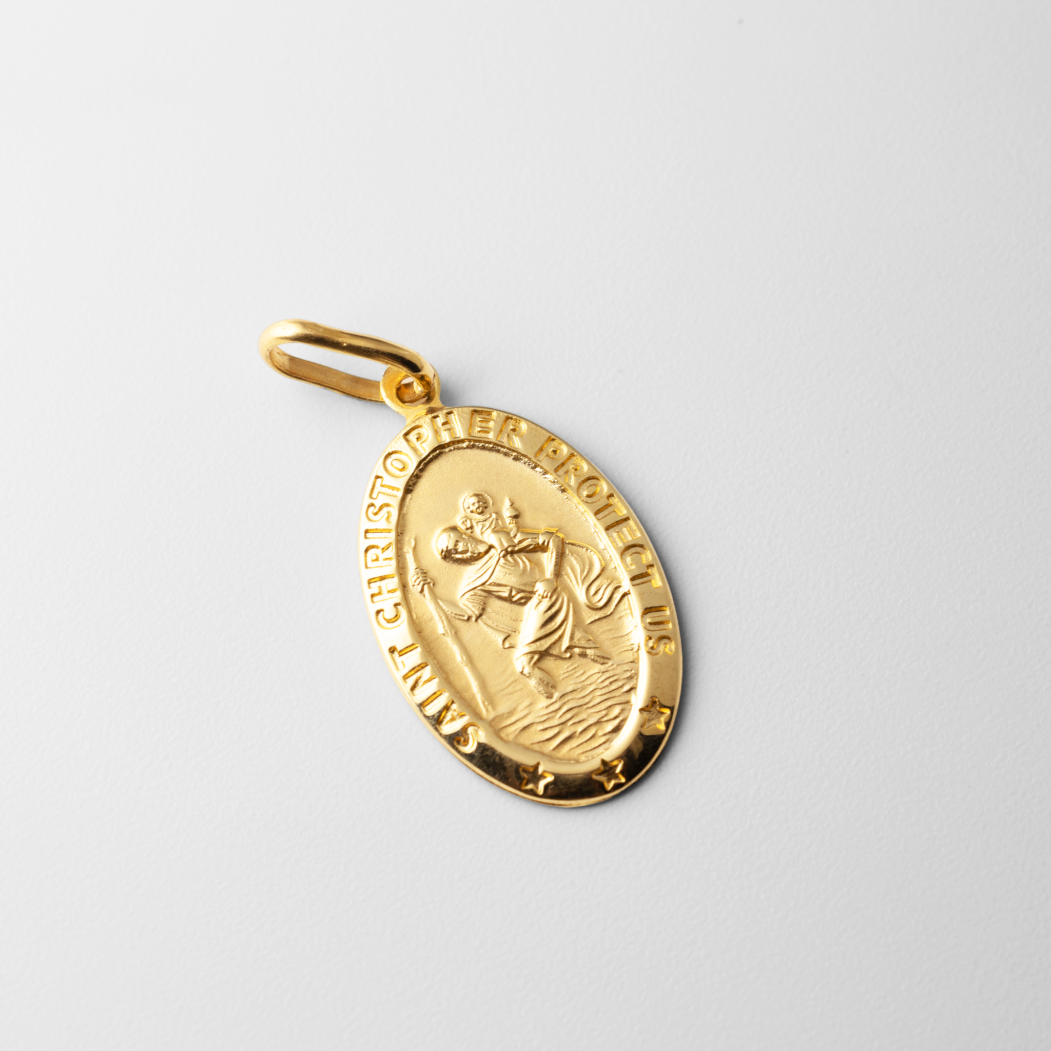 Saint Christopher Protect Us Pendant - Model 270 - Charlie & Co. Jewelry