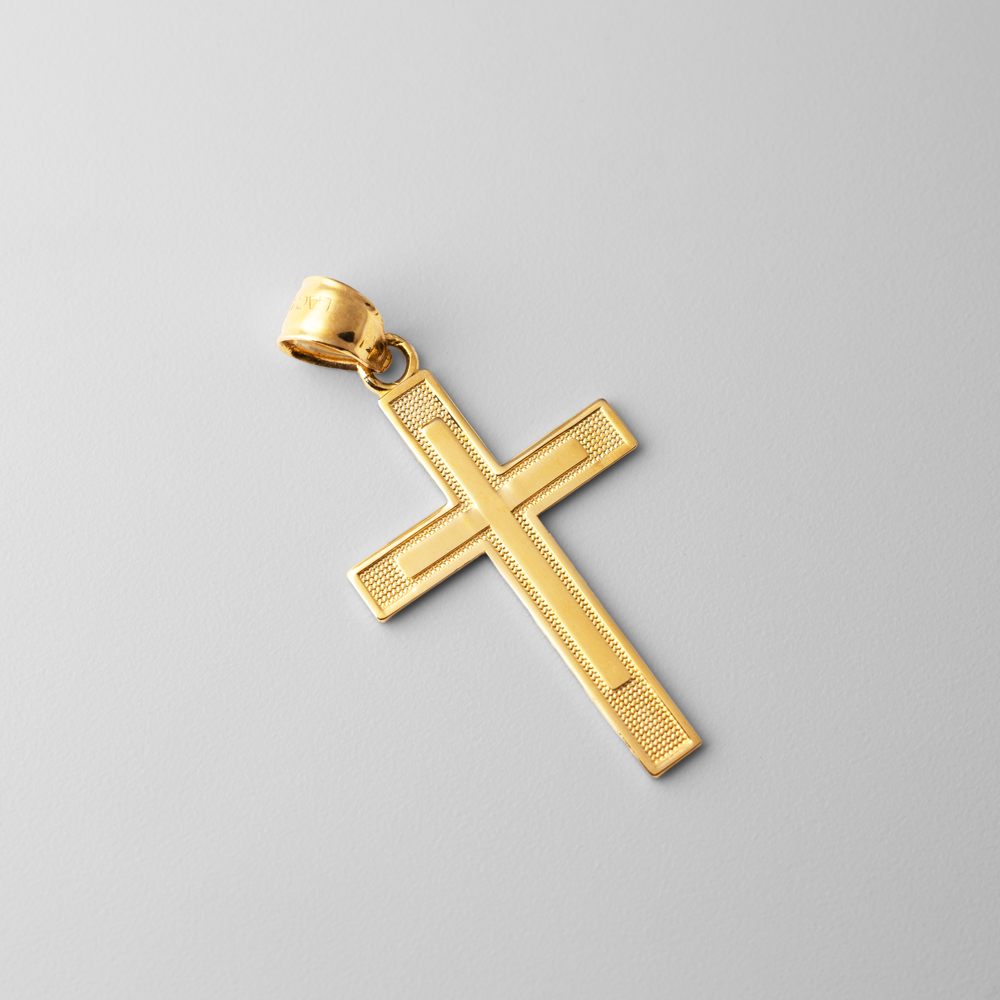 Gold Cross Within A Cross Pendant - Model 129 - Charlie & Co. Jewelry