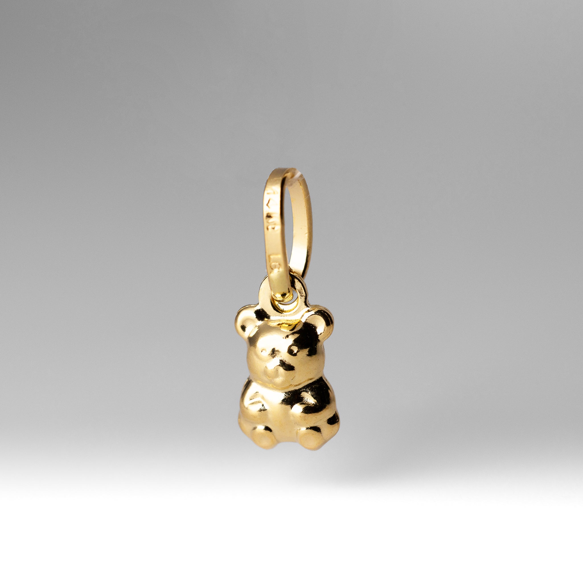 Gold Tiny Bear Pendant - Model 494 - Charlie & Co. Jewelry