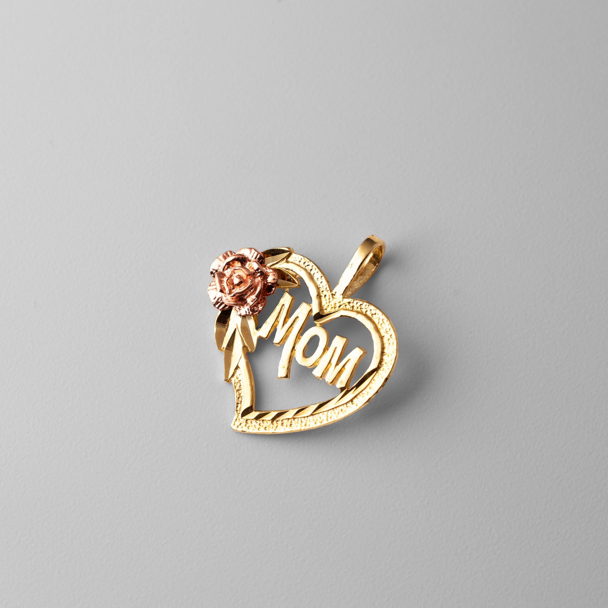 Love for Mom Gold Pendant - Model 1838 - Charlie & Co. Jewelry