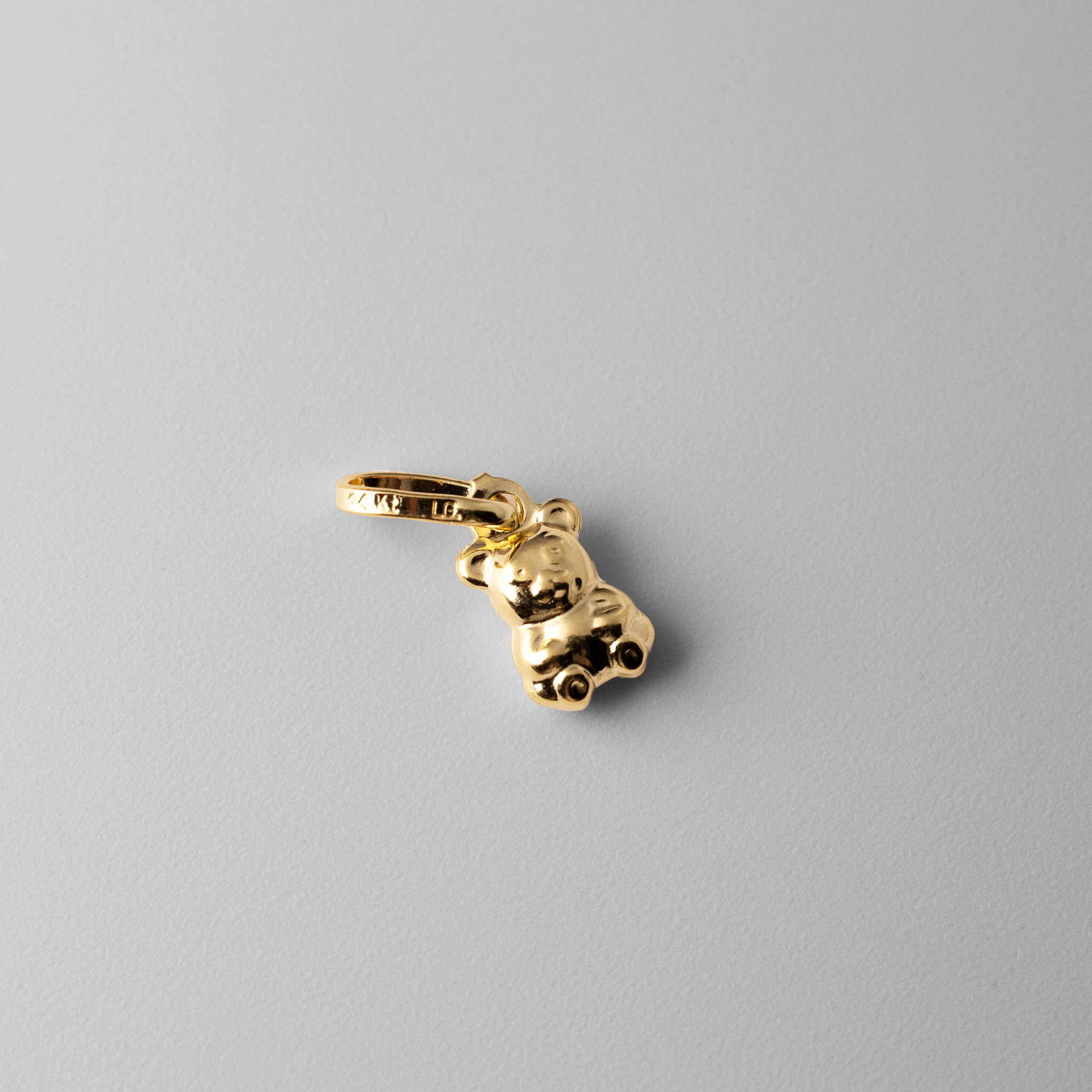 Gold Tiny Bear Pendant - Model 494 - Charlie & Co. Jewelry