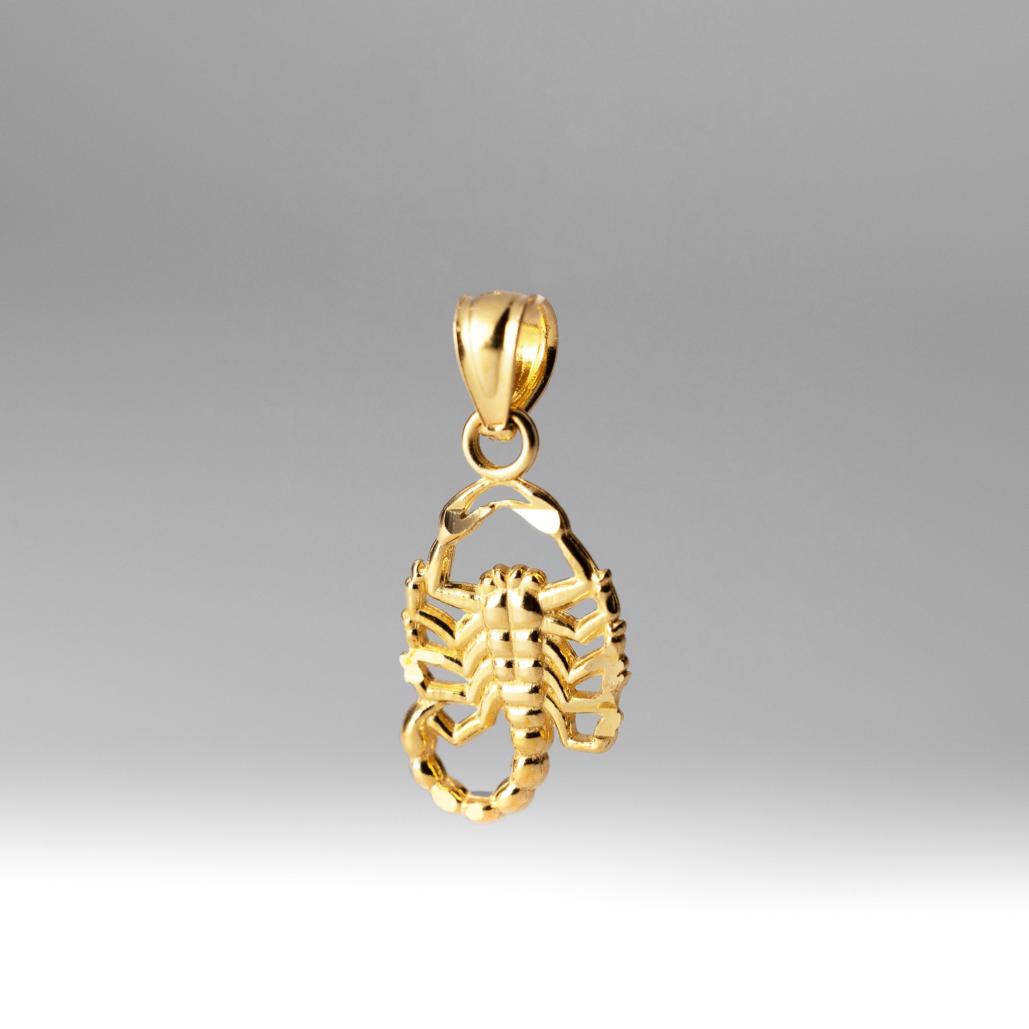 Gold Small Scorpion Pendant - Model 1587 - Charlie & Co. Jewelry