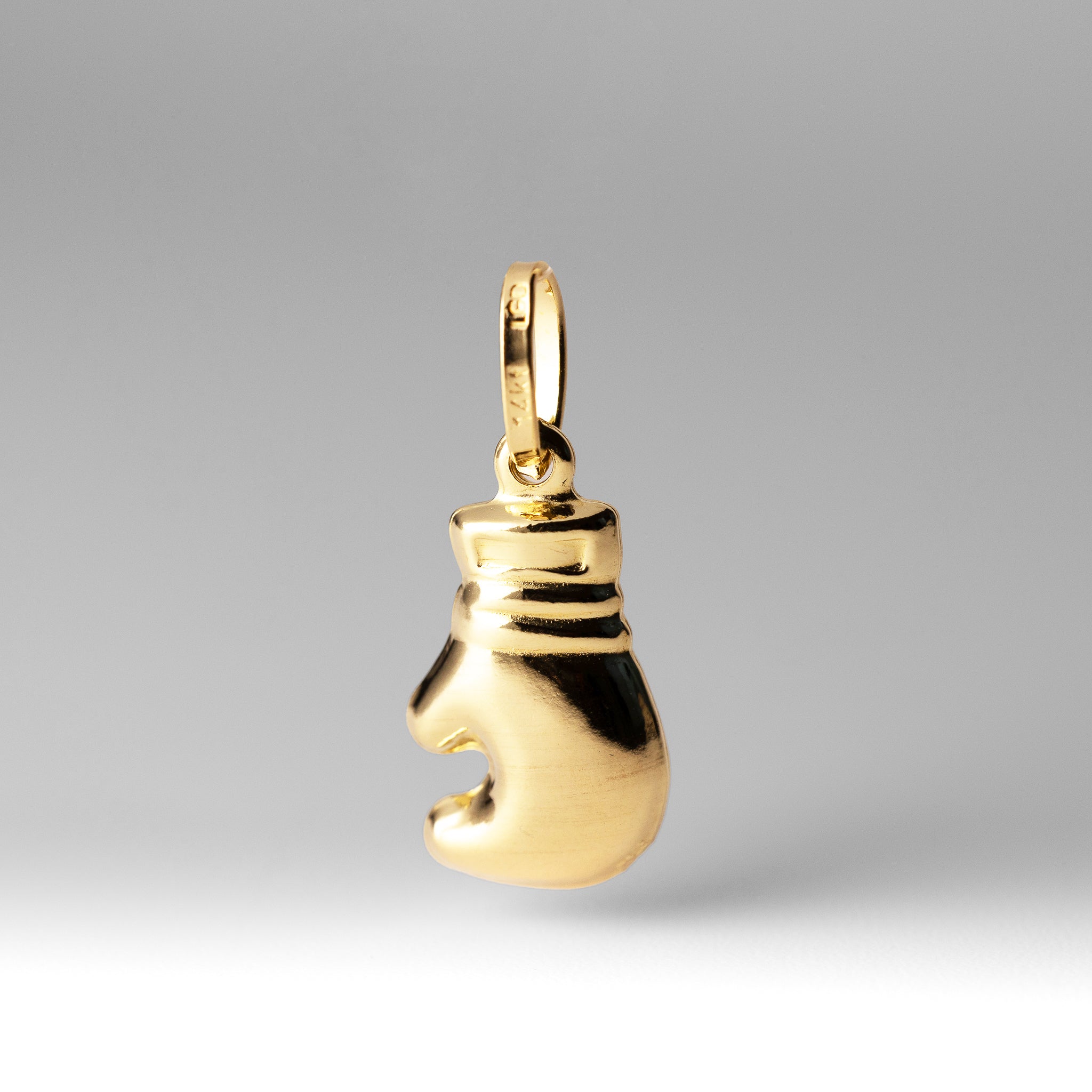 Gold Single Boxing Glove Pendant - Model 480 - Charlie & Co. Jewelry