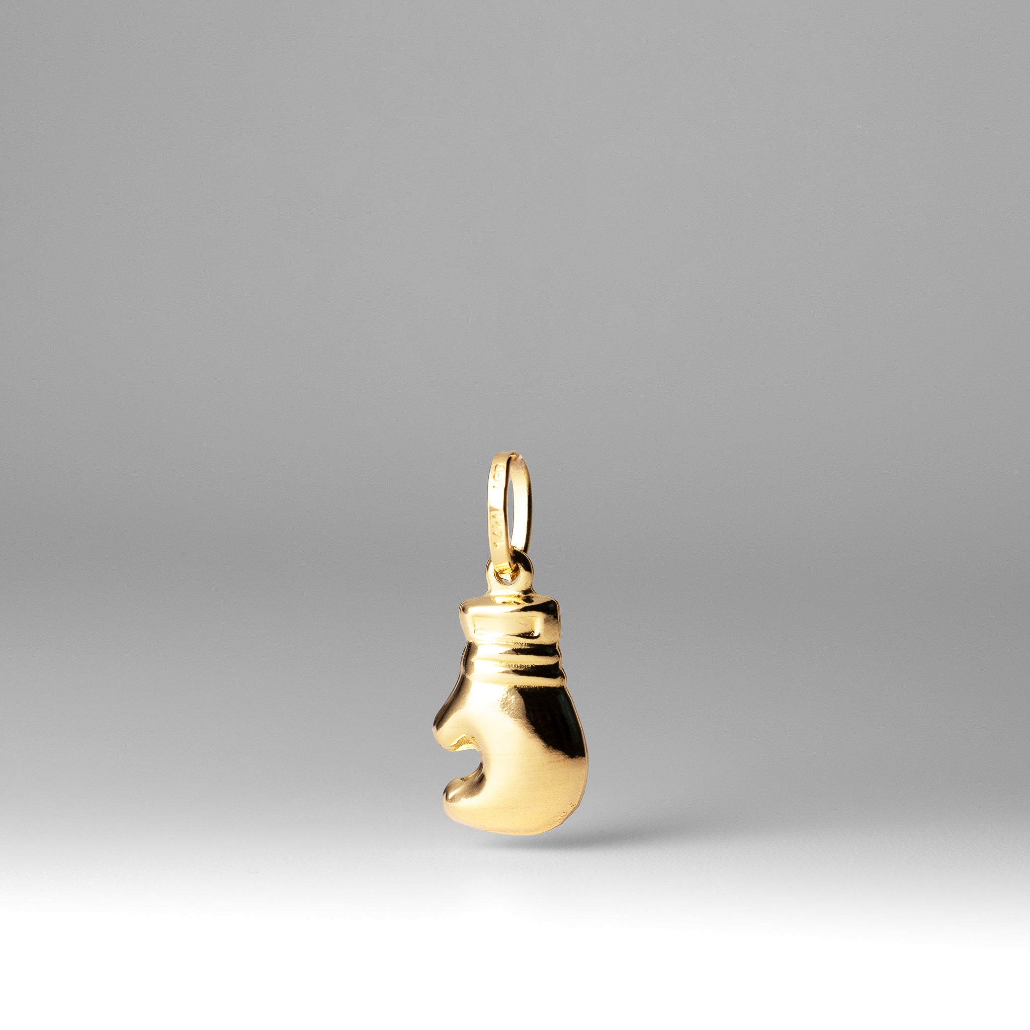 Gold Single Boxing Glove Pendant - Model 480 - Charlie & Co. Jewelry