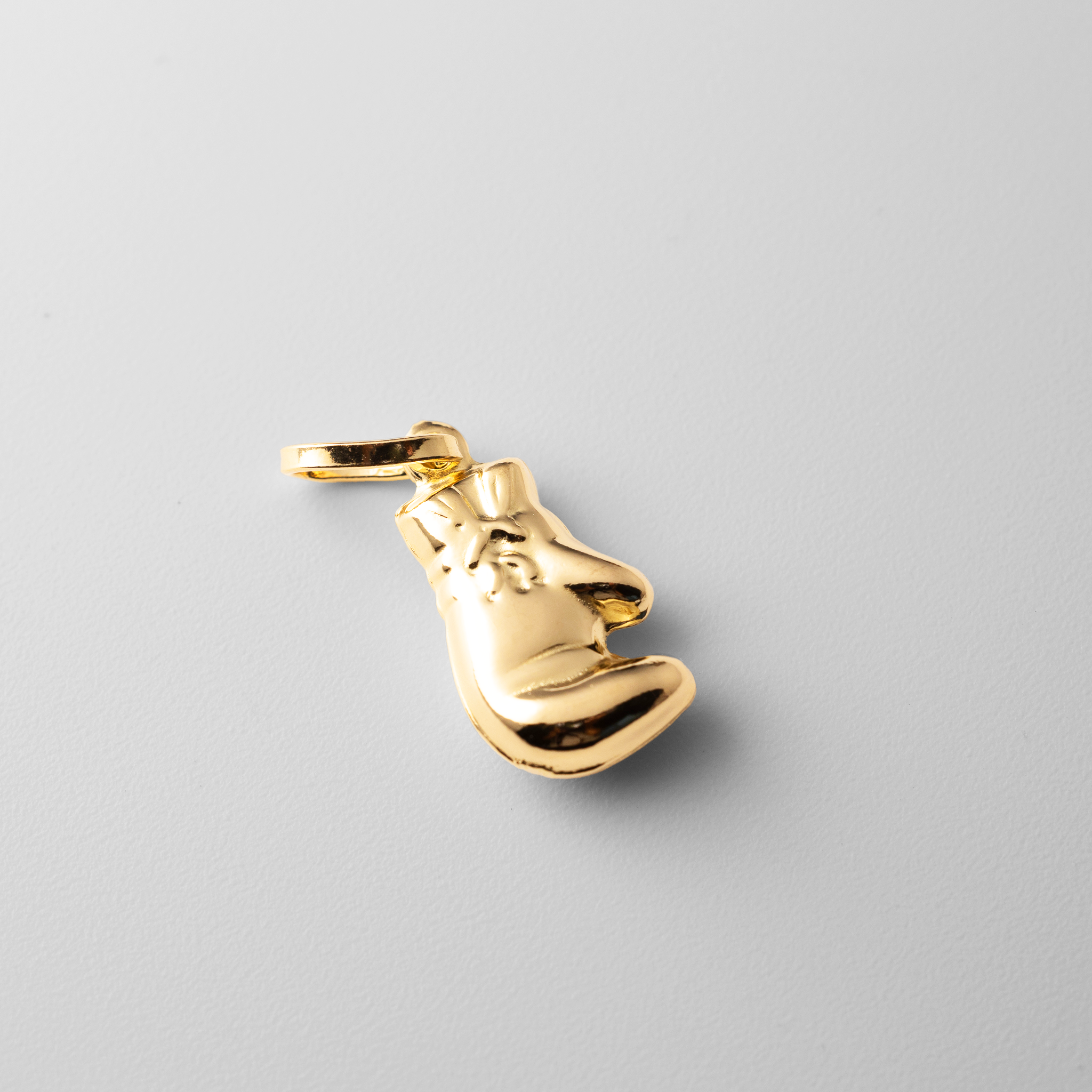 Gold Single Boxing Glove Pendant - Model 480 - Charlie & Co. Jewelry
