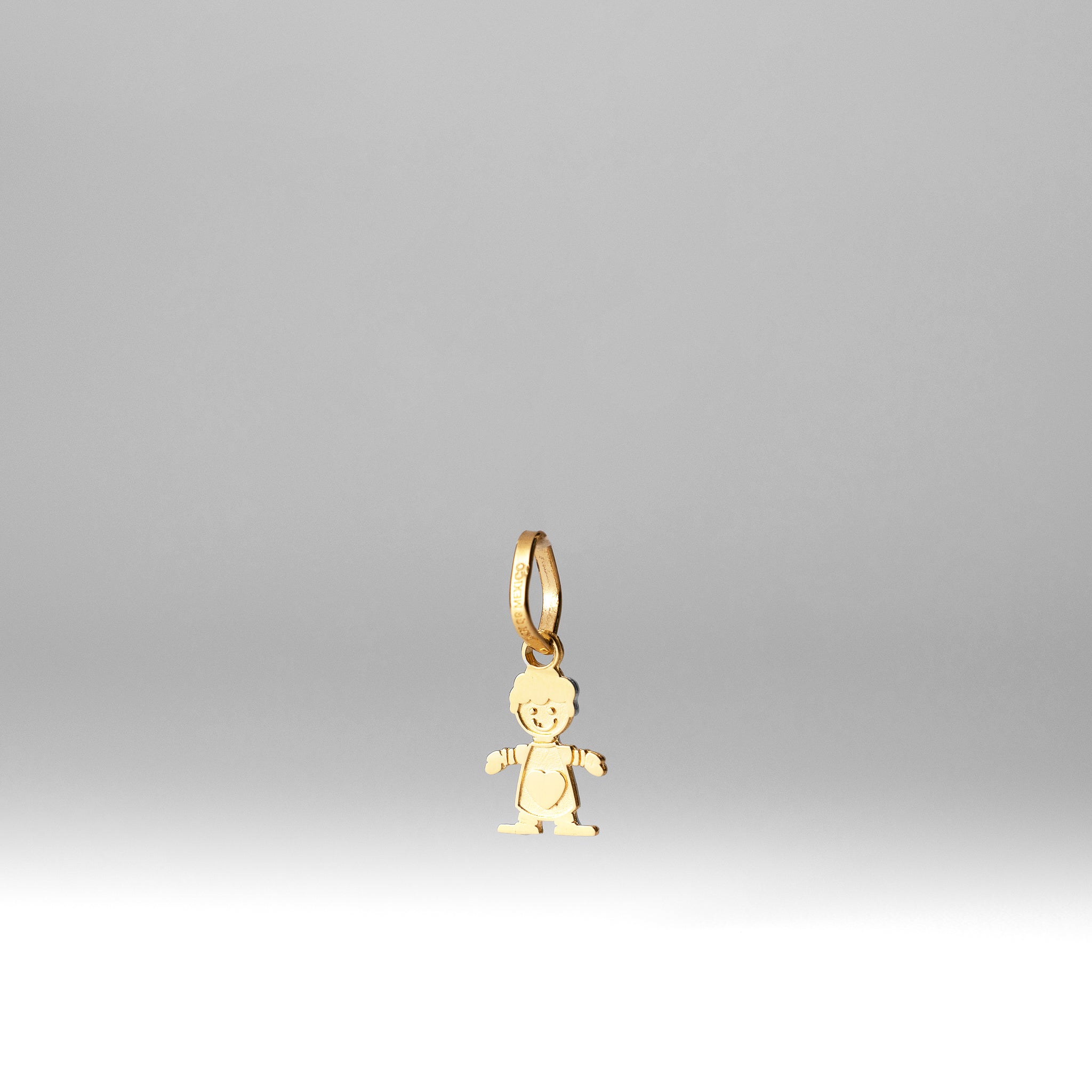 Gold Polished Little Boy Pendant - Model K5806 - Charlie & Co. Jewelry