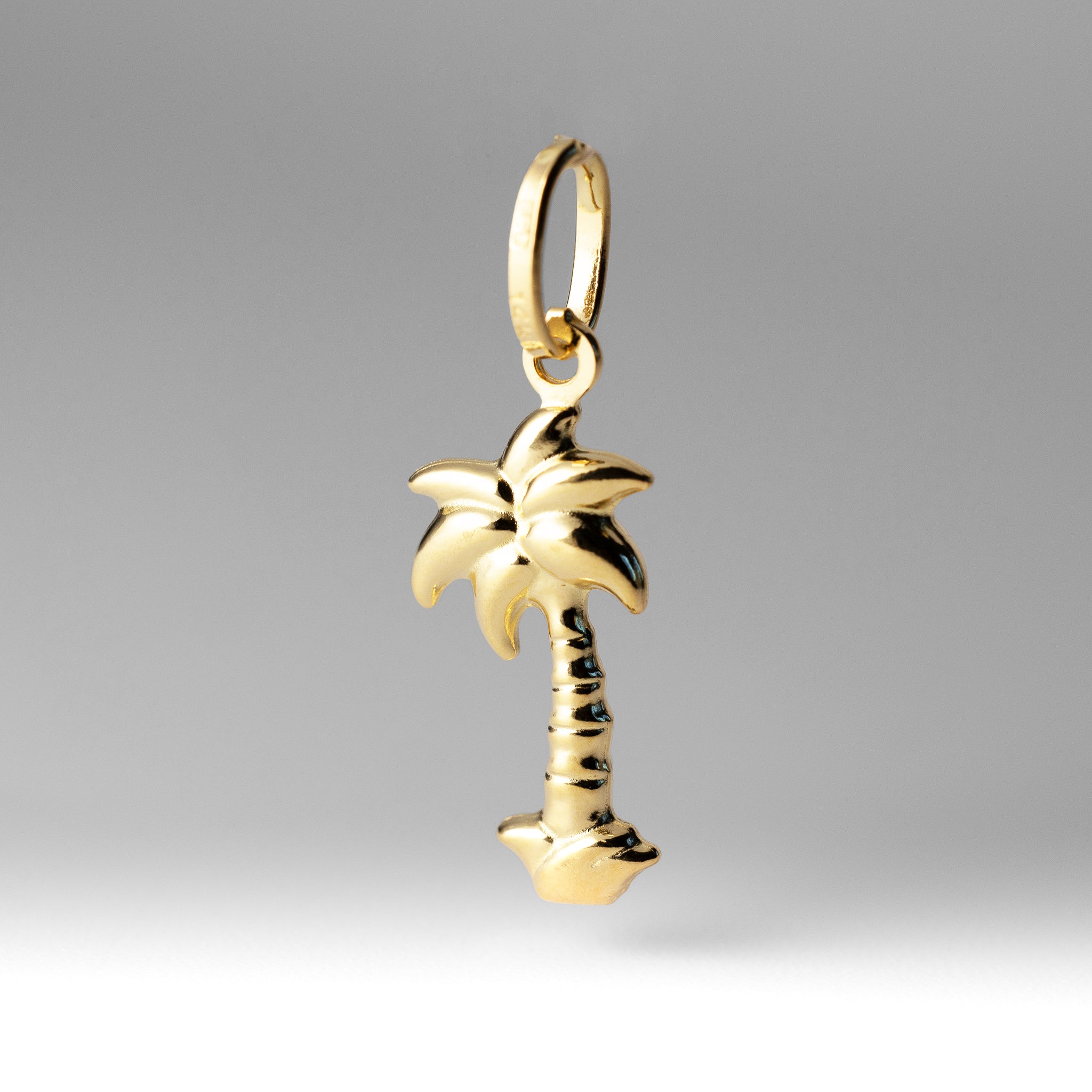 Gold Dainty Palm Tree Pendant - Model 500