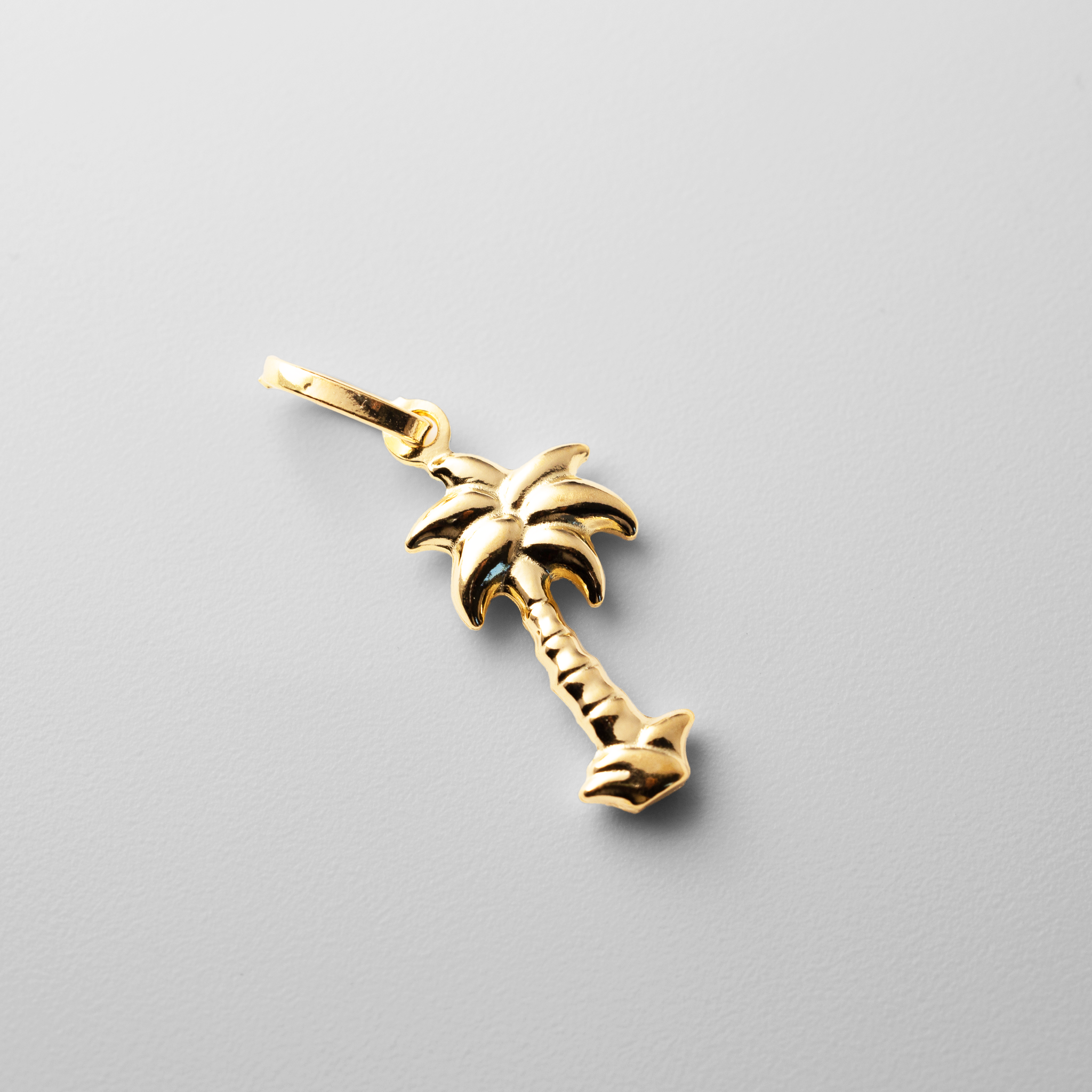 Gold Dainty Palm Tree Pendant - Model 500