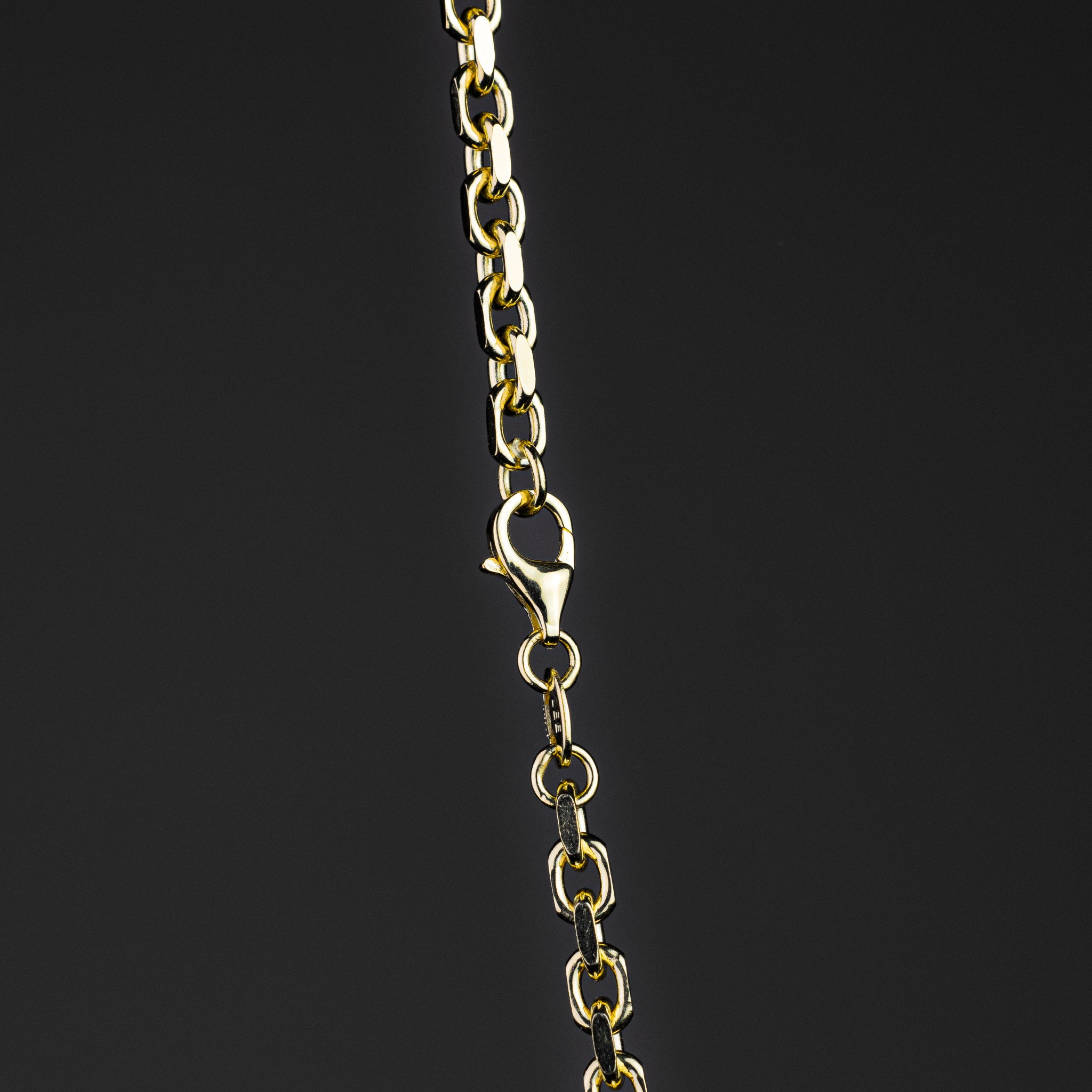 Gold 2.9MM Diamond Cut Solid Cable Chain - Charlie & Co. Jewelry