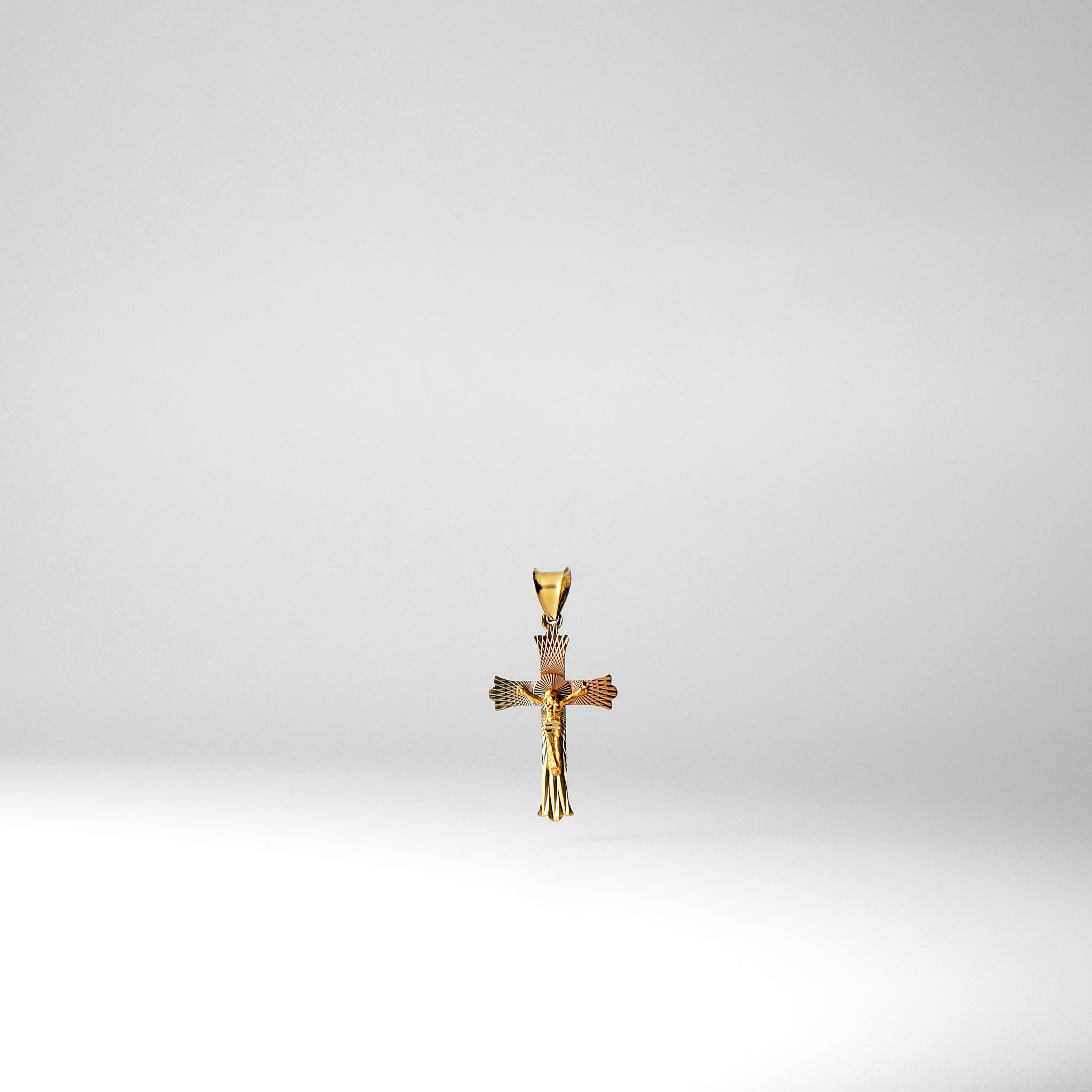 Gold Crucifix Cross Pendant - Model 0356 - Charlie & Co. Jewelry