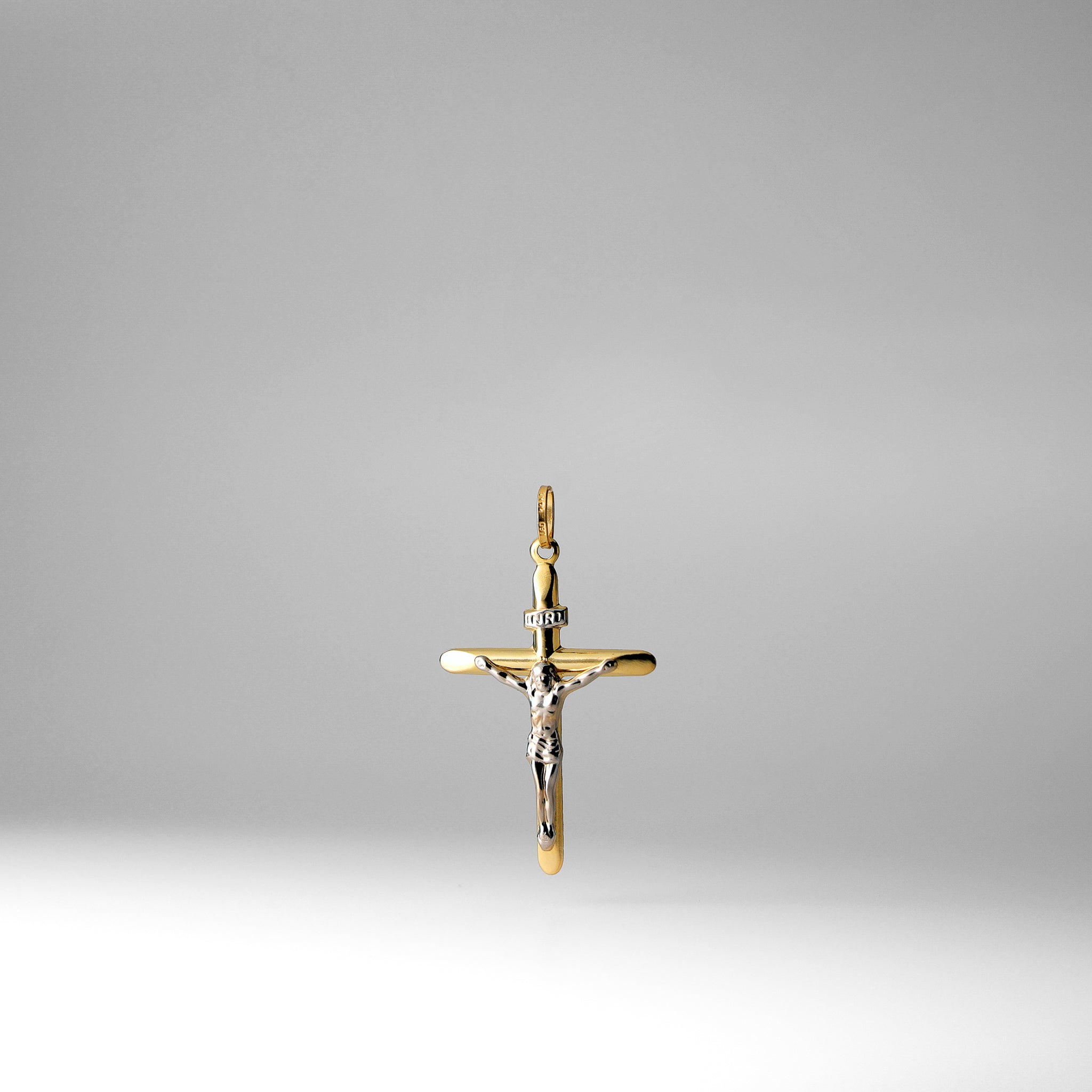 Gold Dainty Crucifix Cross Pendant - Model 0009 - Charlie & Co. Jewelry