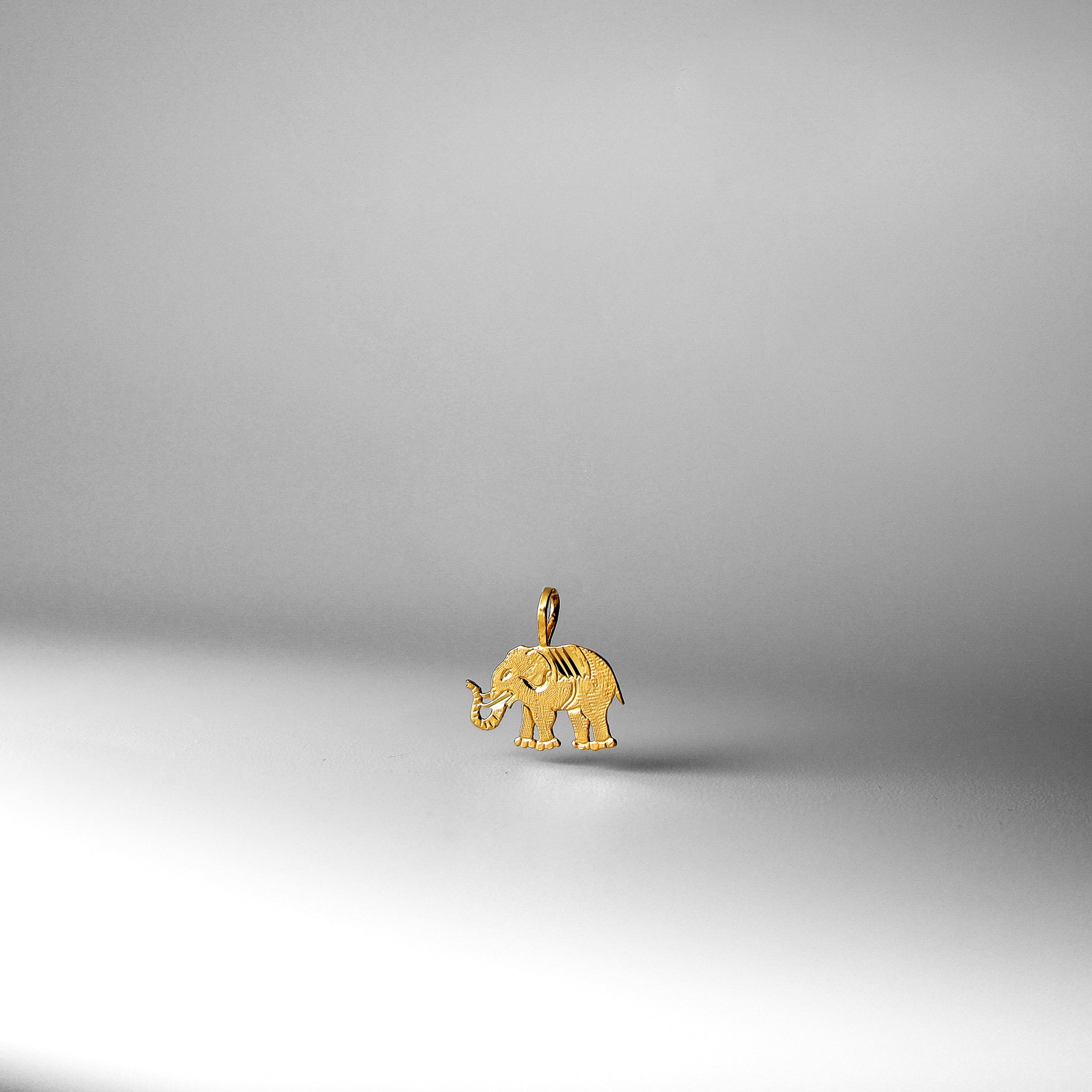Gold Dainty Elephant Charm Model-1629 - Charlie & Co. Jewelry