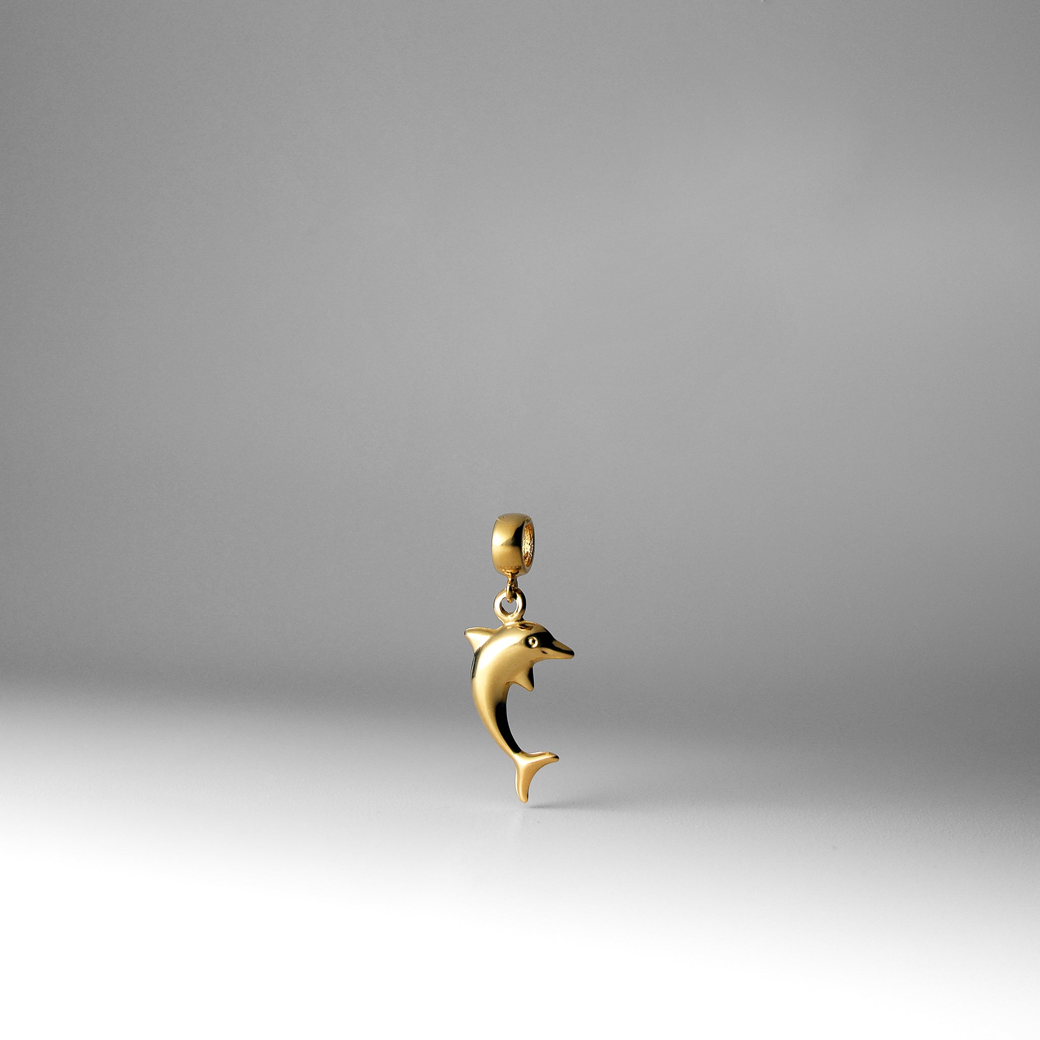 Gold Dolphin Pendant Model-2446 - Charlie & Co. Jewelry