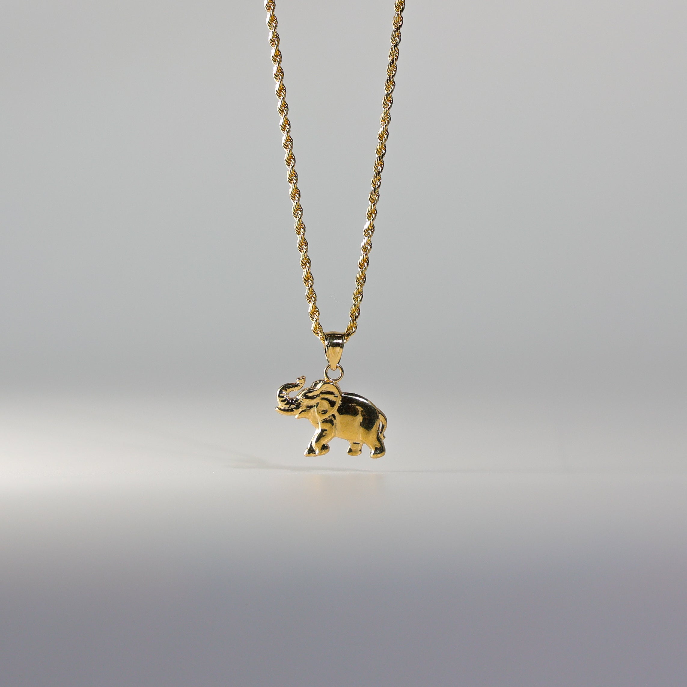 Gold Dainty Elephant Charm Model-1627 - Charlie & Co. Jewelry