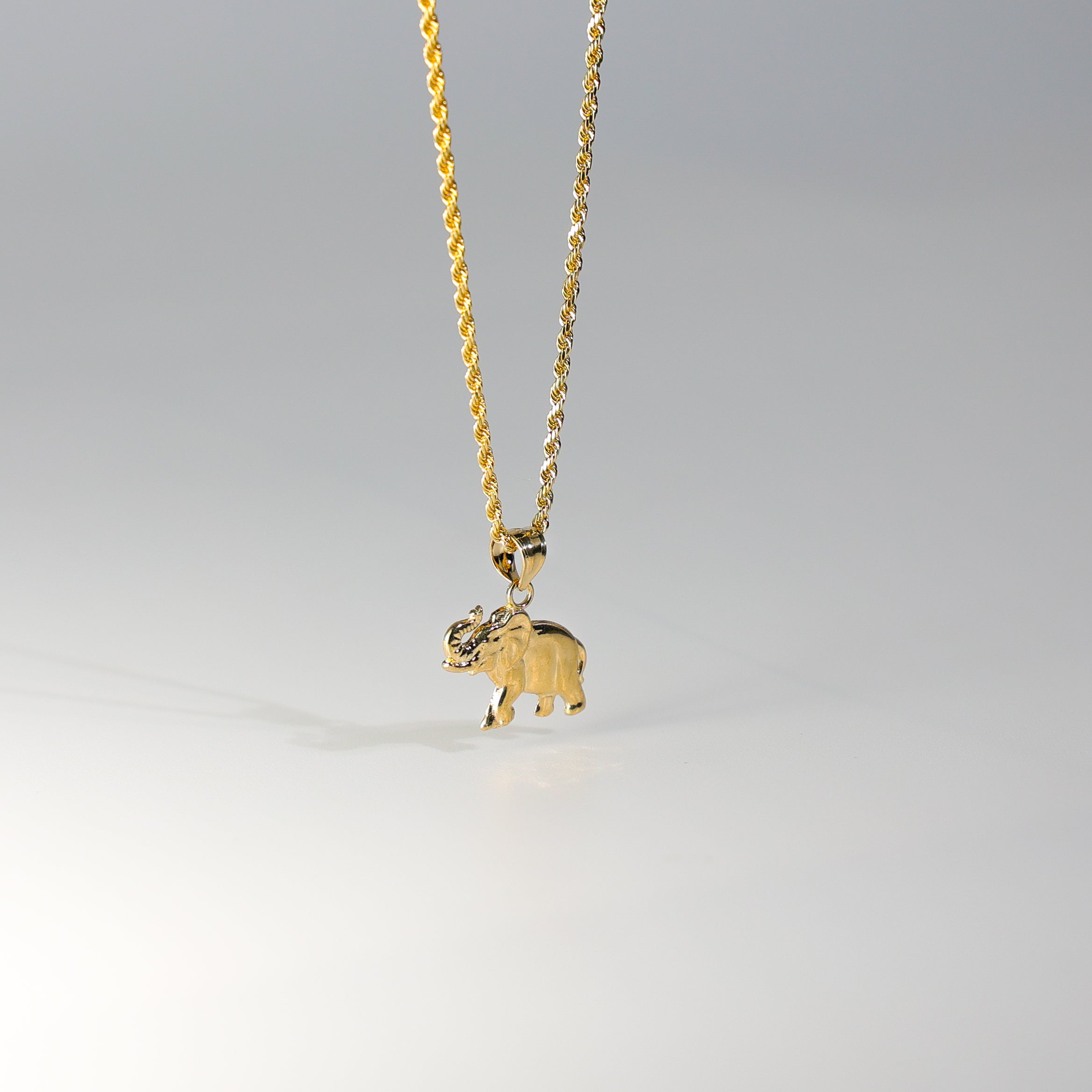 Gold Dainty Elephant Charm Model-1627 - Charlie & Co. Jewelry