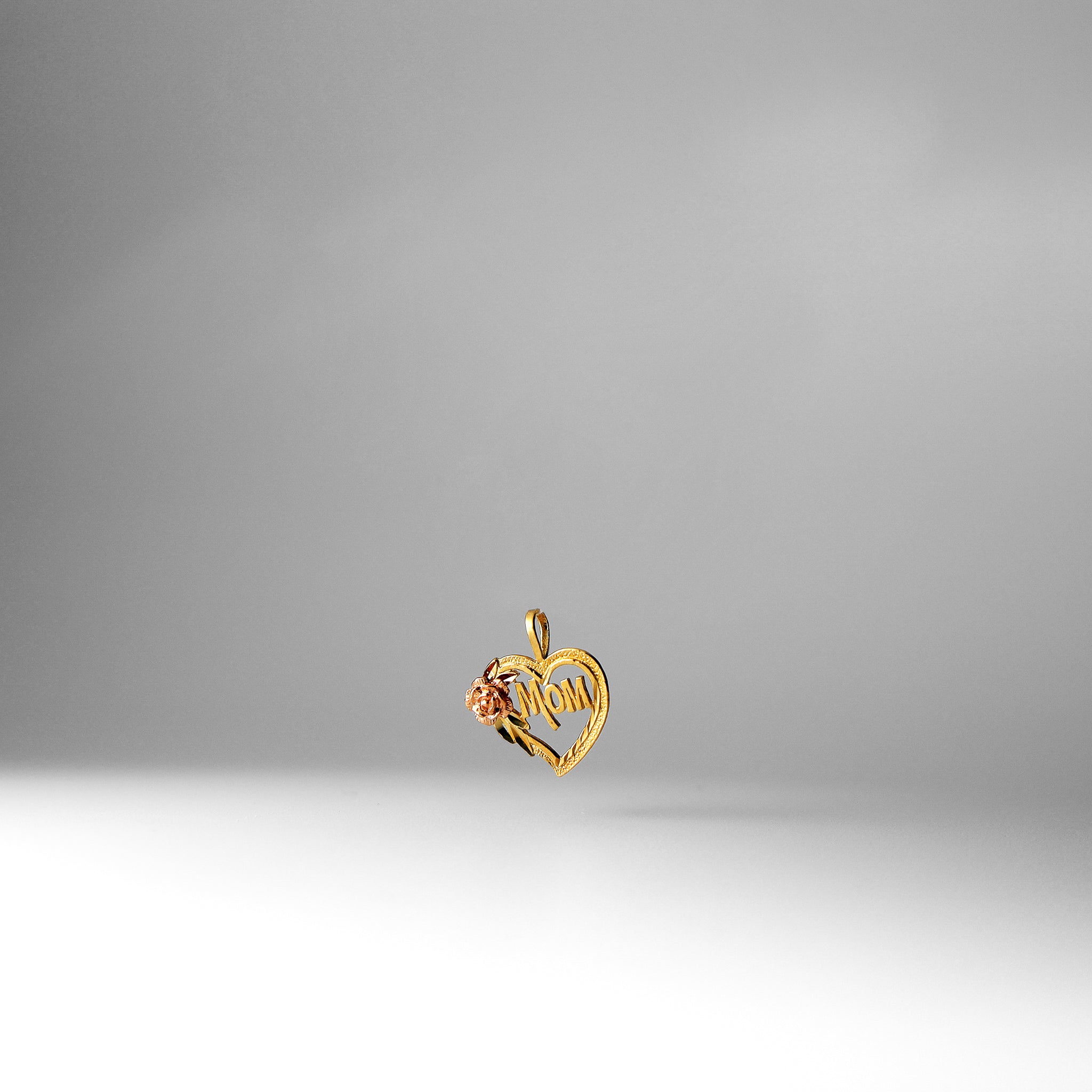 Love for Mom Gold Pendant Model-1838 - Charlie & Co. Jewelry