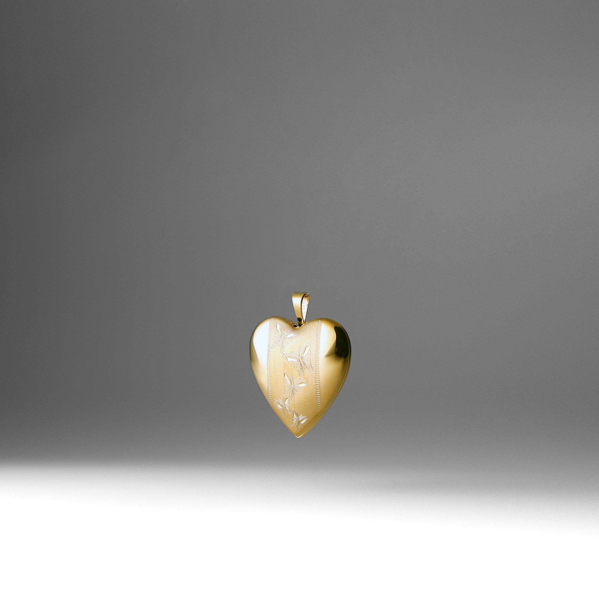 Gold Heart Locket Pendant Model-0617 - Charlie & Co. Jewelry