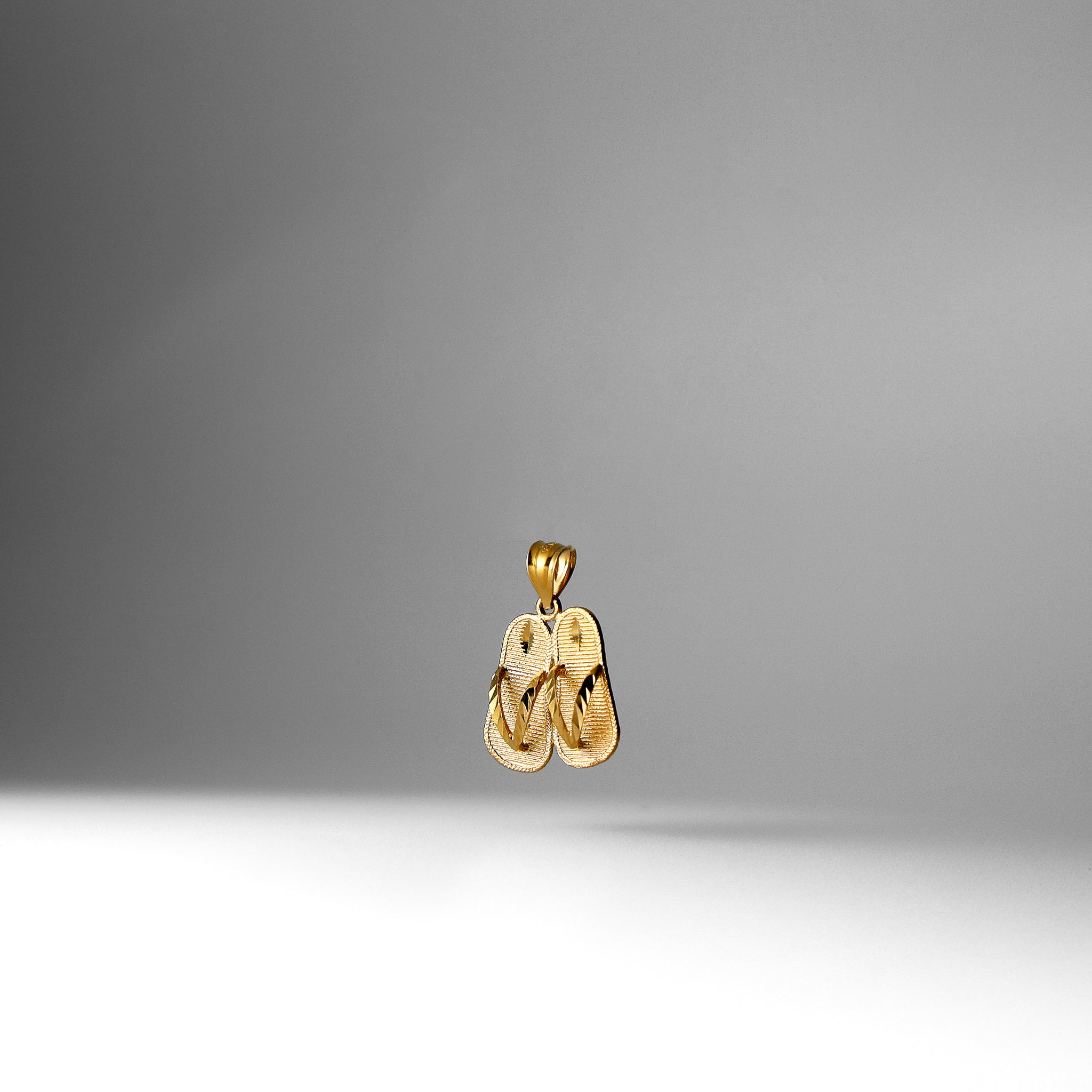 Gold Sandal Pendant Model-1699 - Charlie & Co. Jewelry
