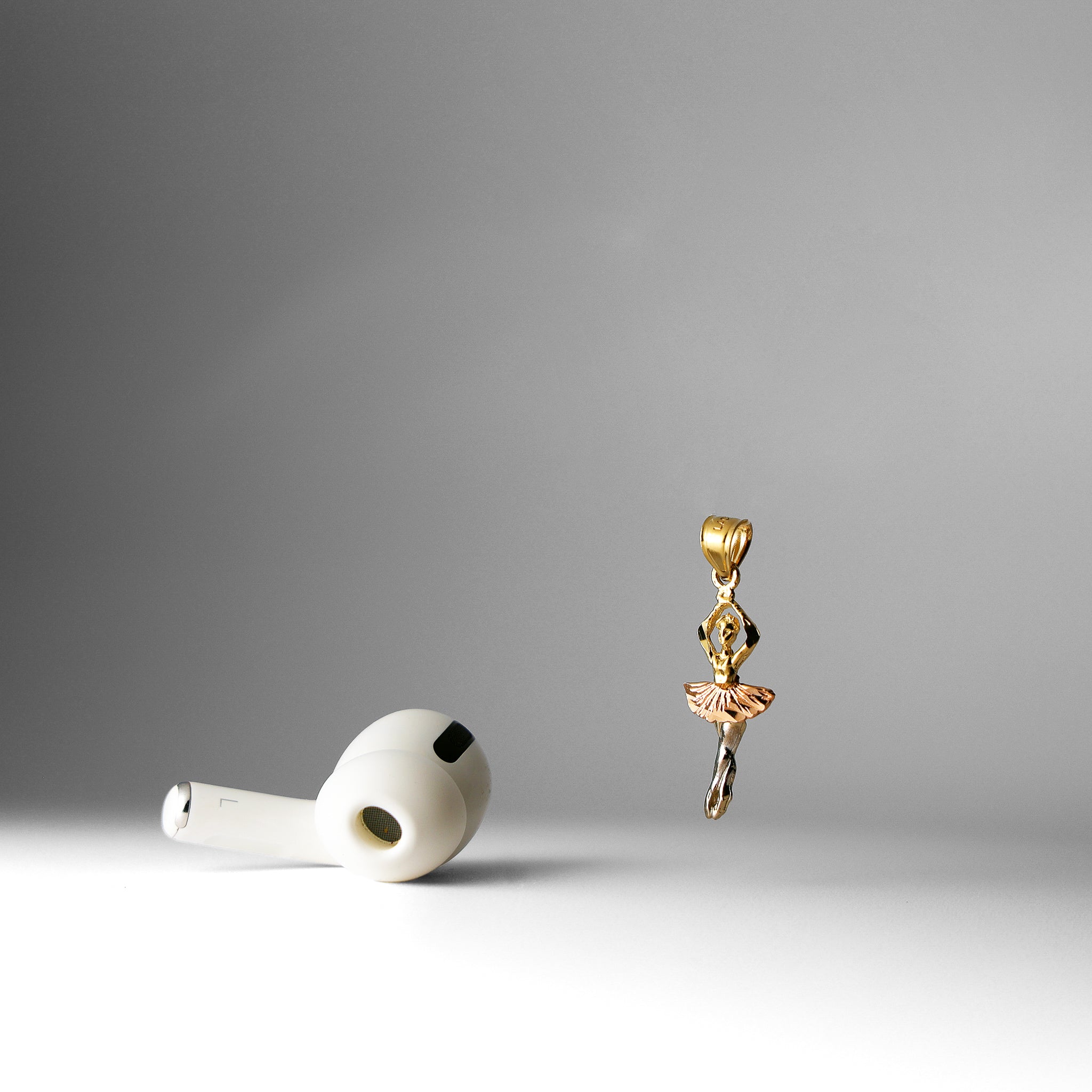 Gold Ballerina Pendant Model-1960 - Charlie & Co. Jewelry