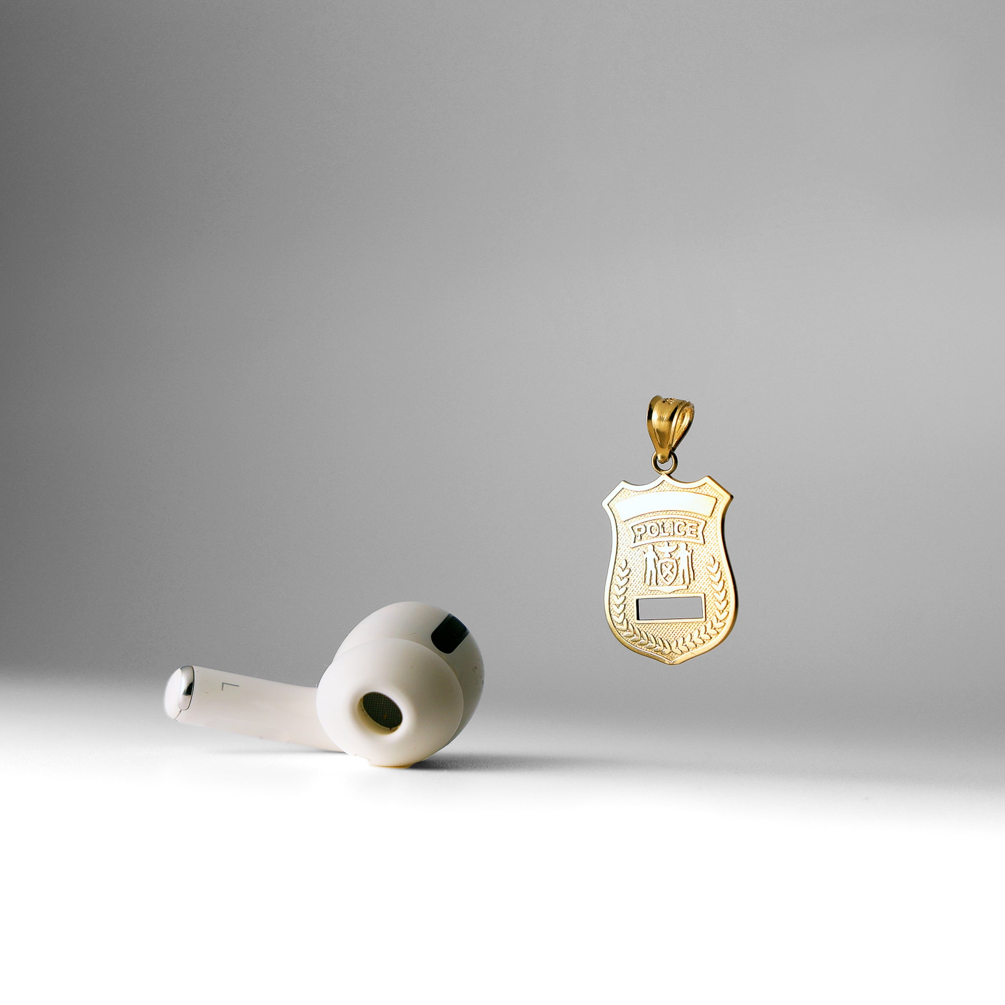 Gold Police Pendant Model-1964 - Charlie & Co. Jewelry