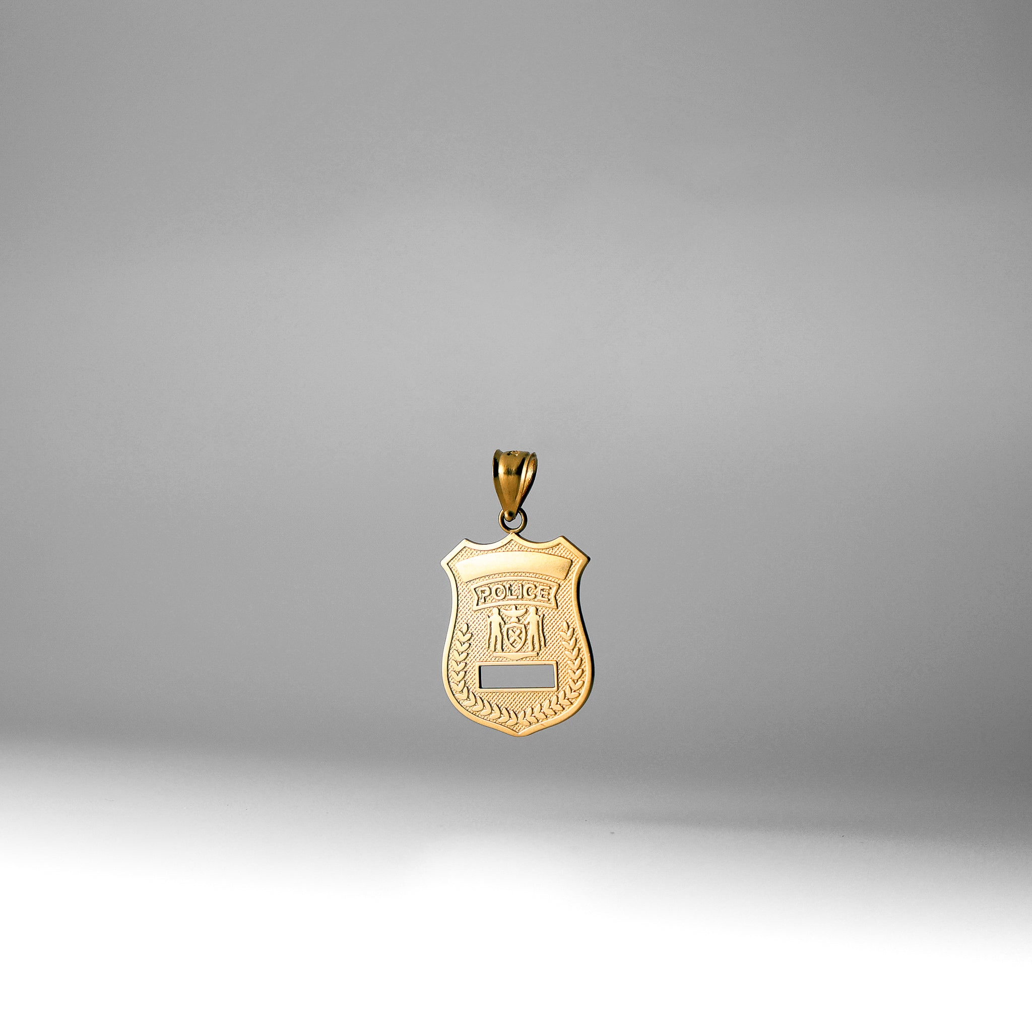 Gold Police Pendant Model-1964 - Charlie & Co. Jewelry