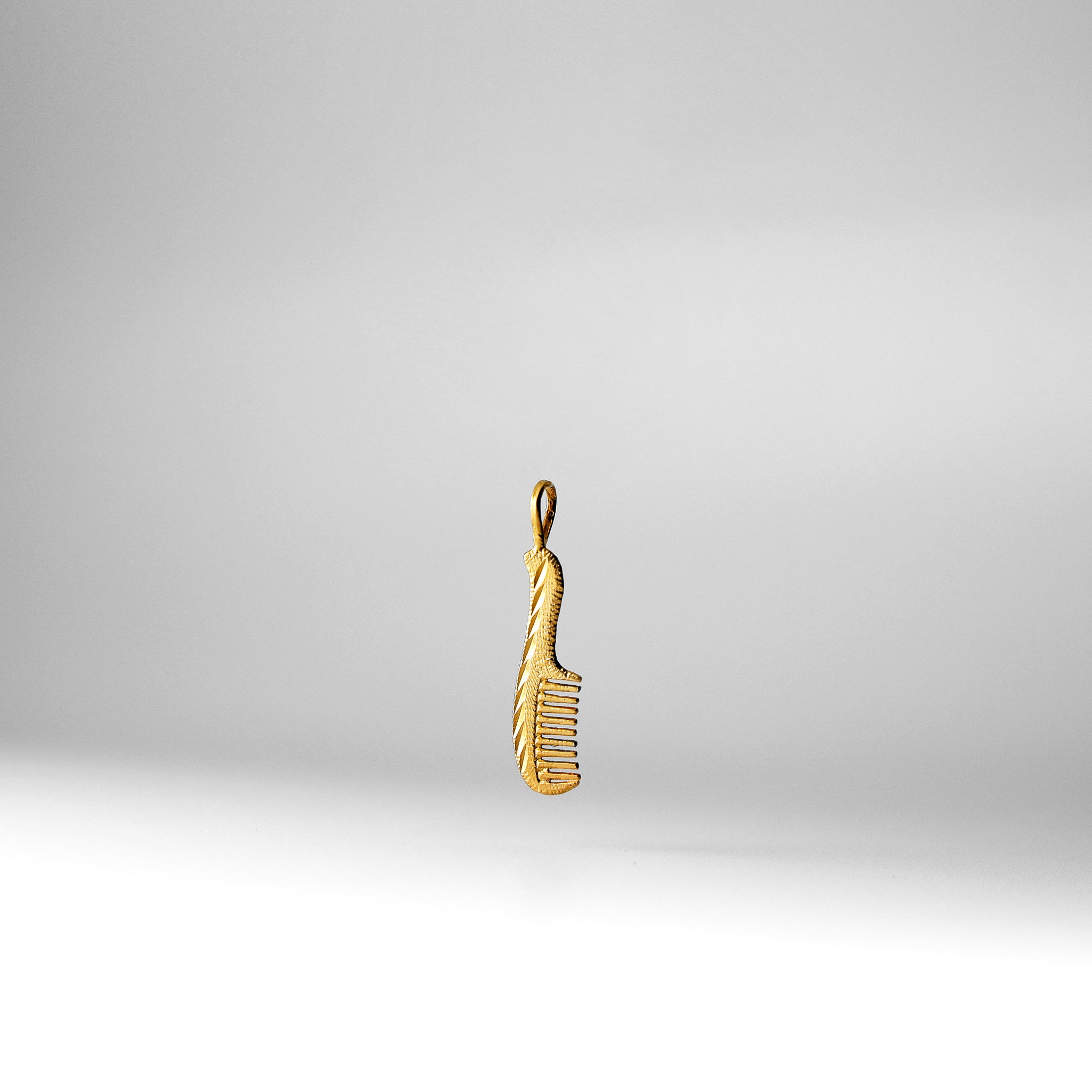 Gold Tiny Comb Pendant Model-1992 - Charlie & Co. Jewelry