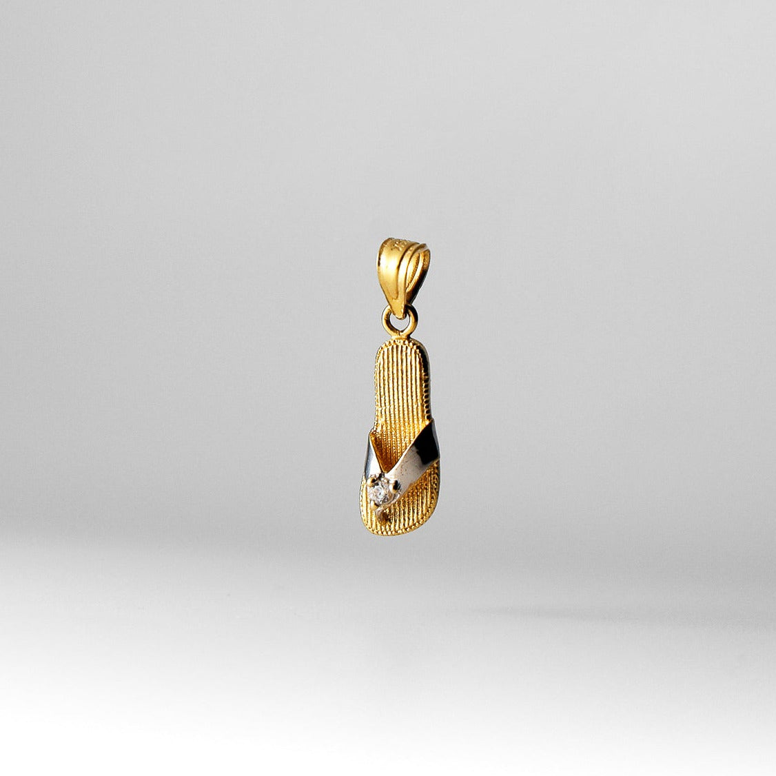 Gold Beach Sandal Pendant Model-1702 - Charlie & Co. Jewelry