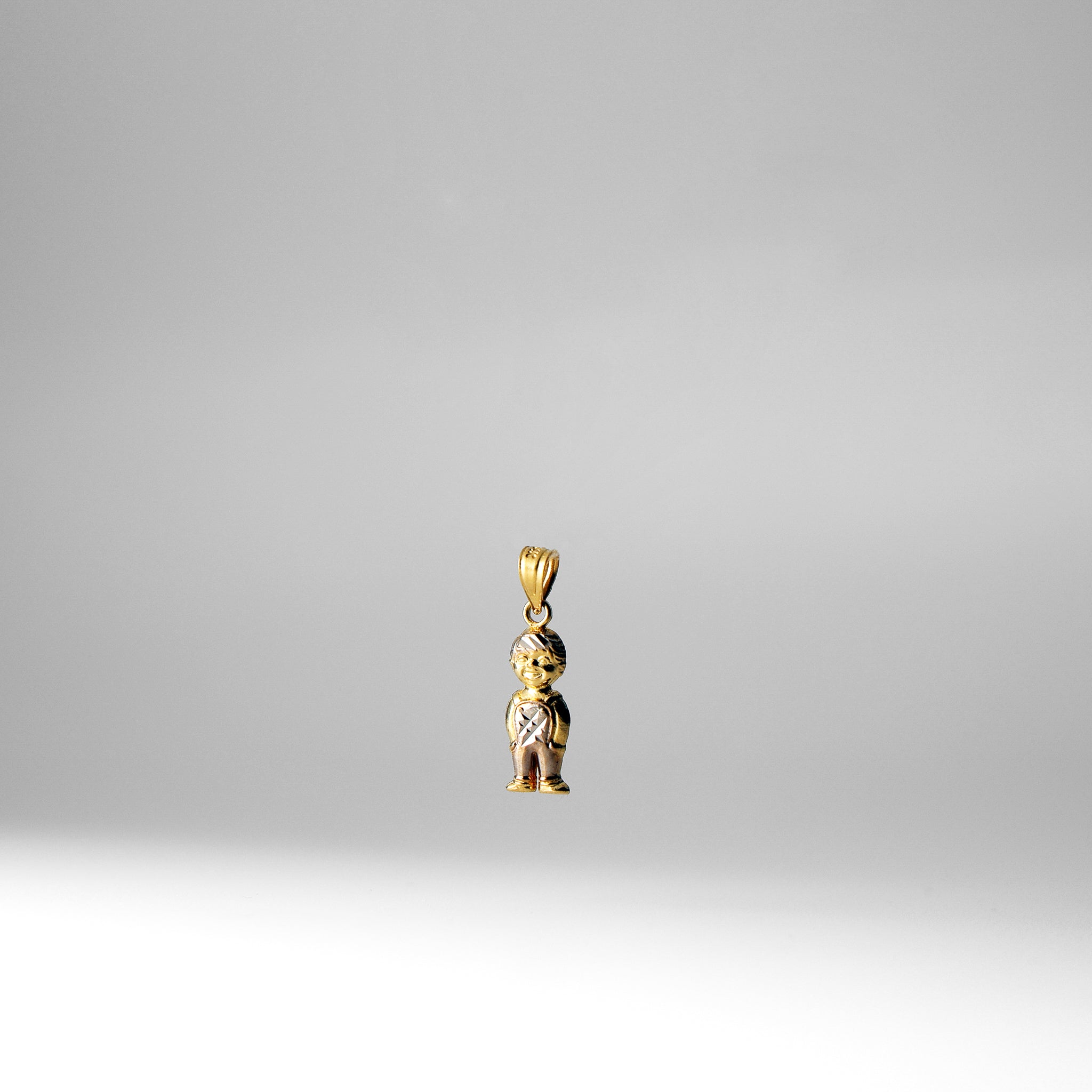 Two-Tone Boy Pendant Model-668 - Charlie & Co. Jewelry