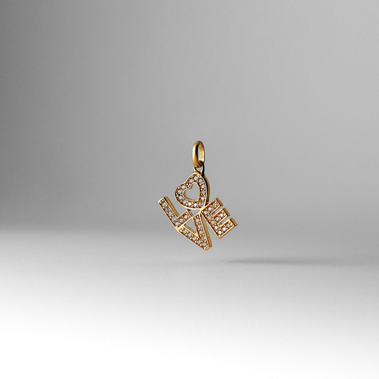Gold Love Pendant - Charlie & Co. Jewelry