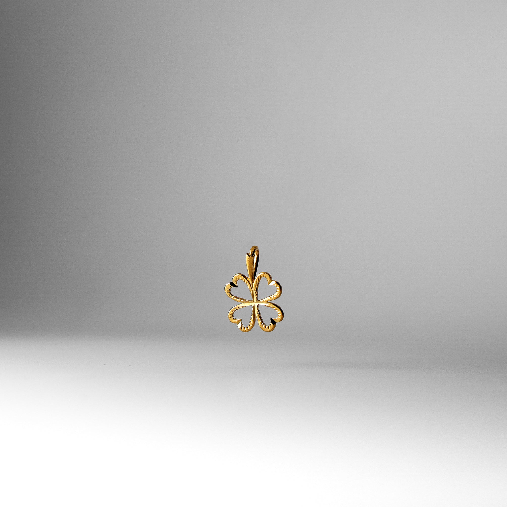 Gold Four Heart Clover Pendant Model-1934 - Charlie & Co. Jewelry