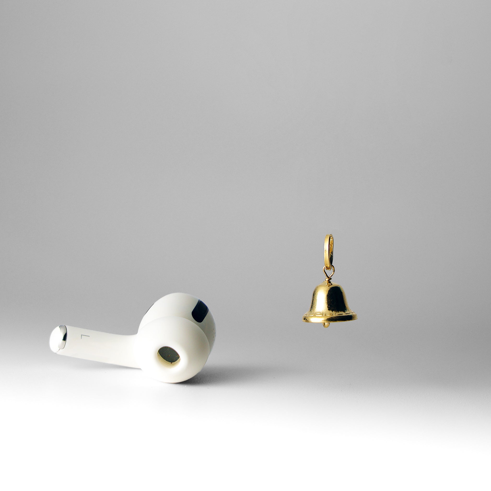 Gold Bell Pendant Model-1713 - Charlie & Co. Jewelry