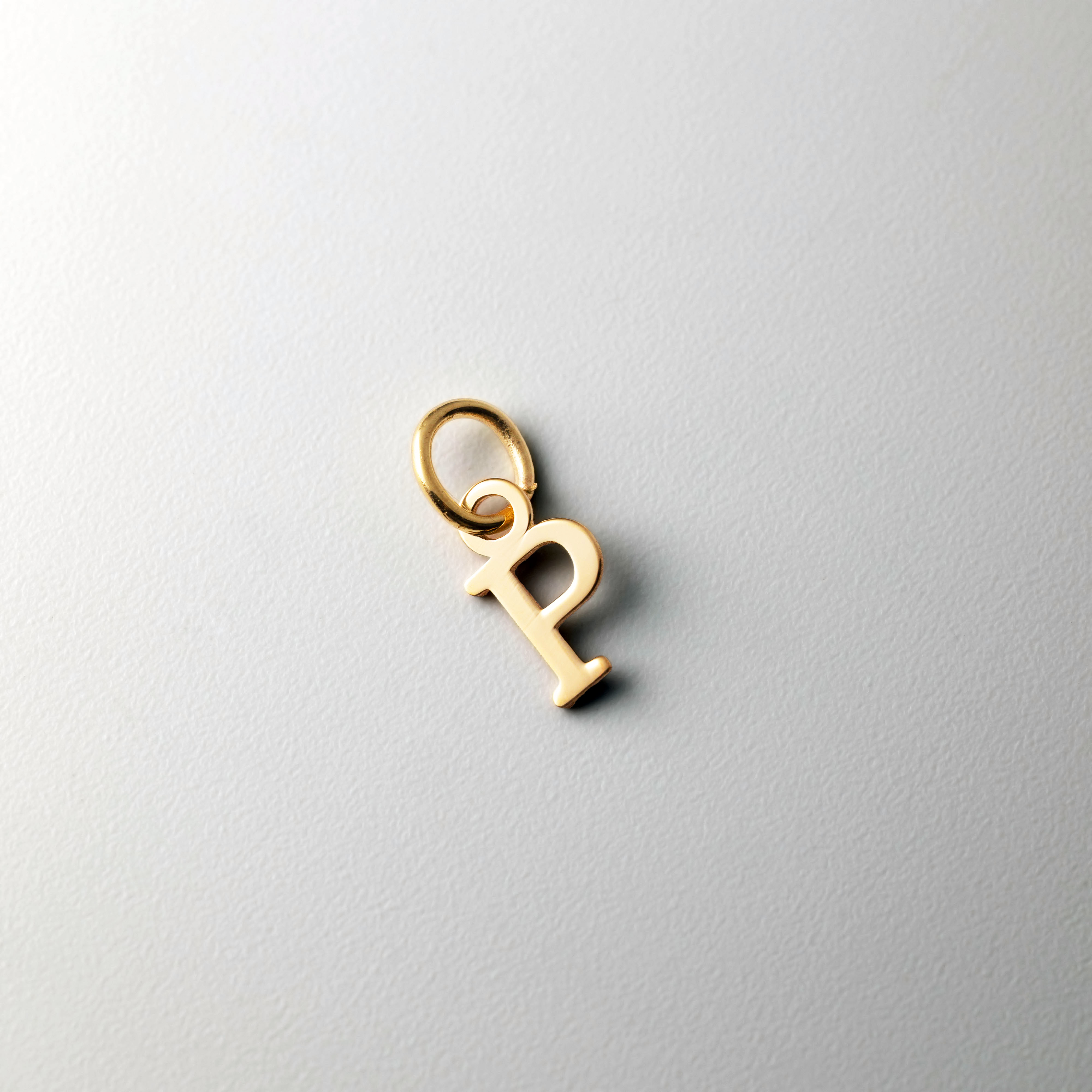 14k Cutout Letter P Initial Pendant - Model XNA1160Y/P