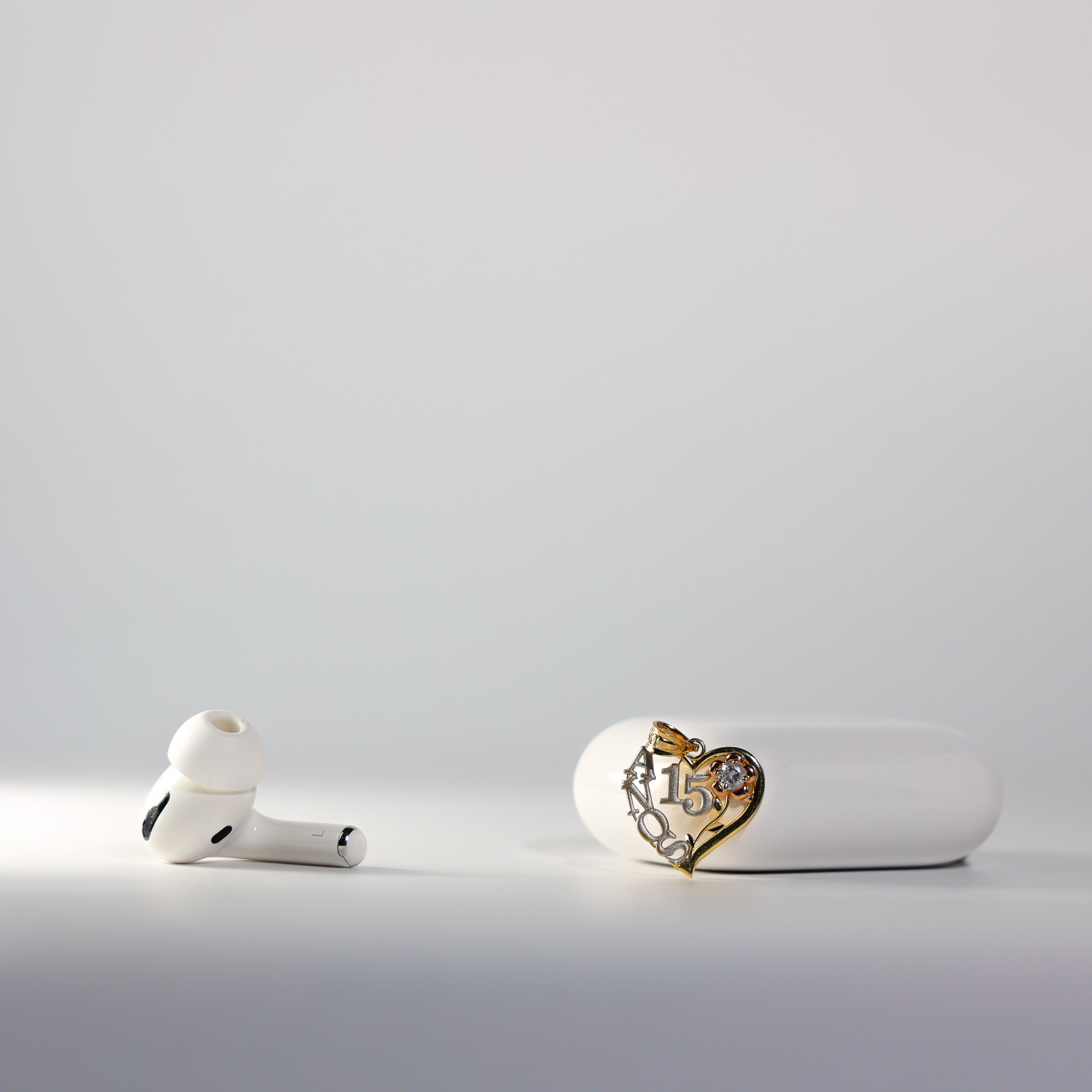 Gold 3 Colors Sweet 15 Years Pendant Model-358 - Charlie & Co. Jewelry