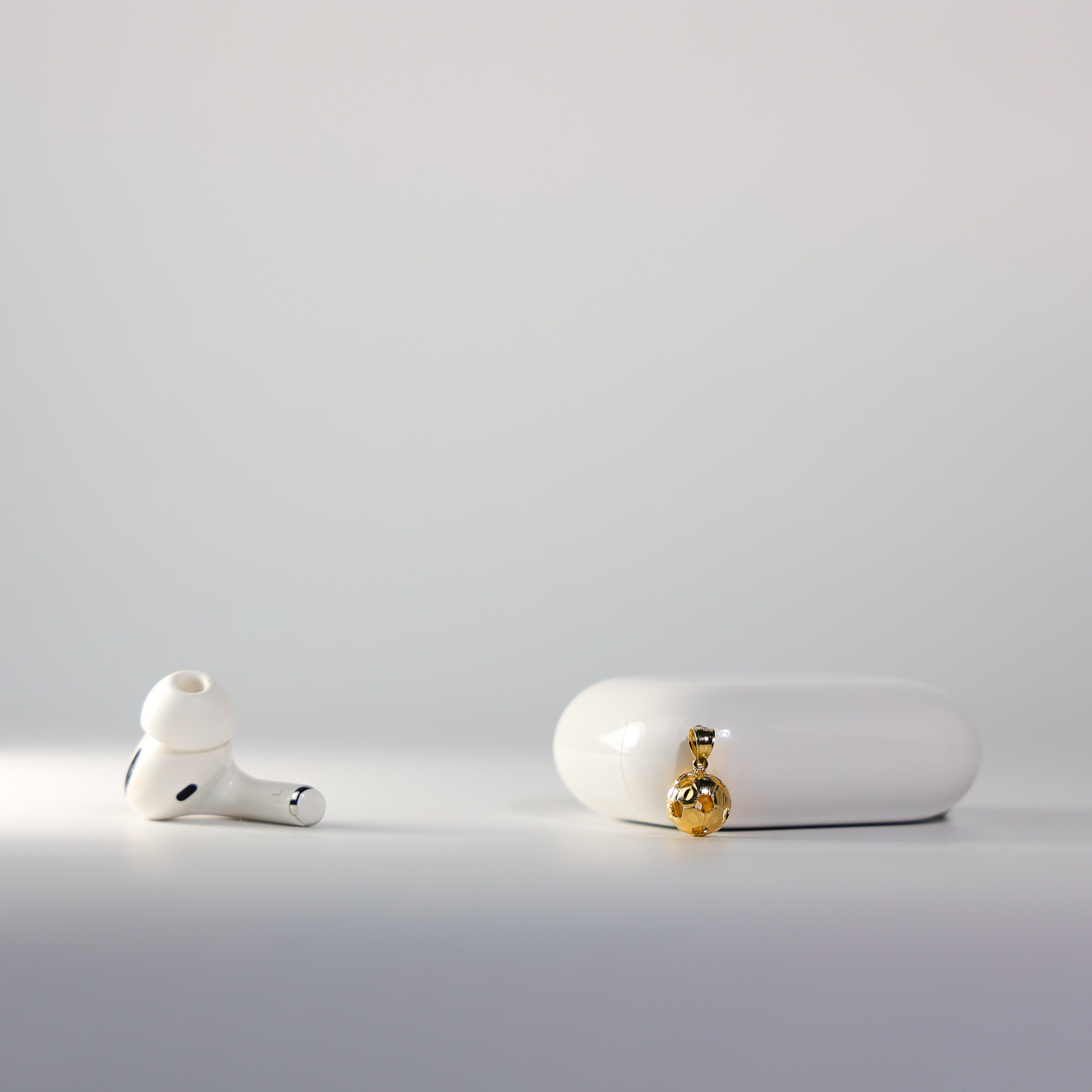 Gold Soccer Ball Pendant Model-1984 - Charlie & Co. Jewelry