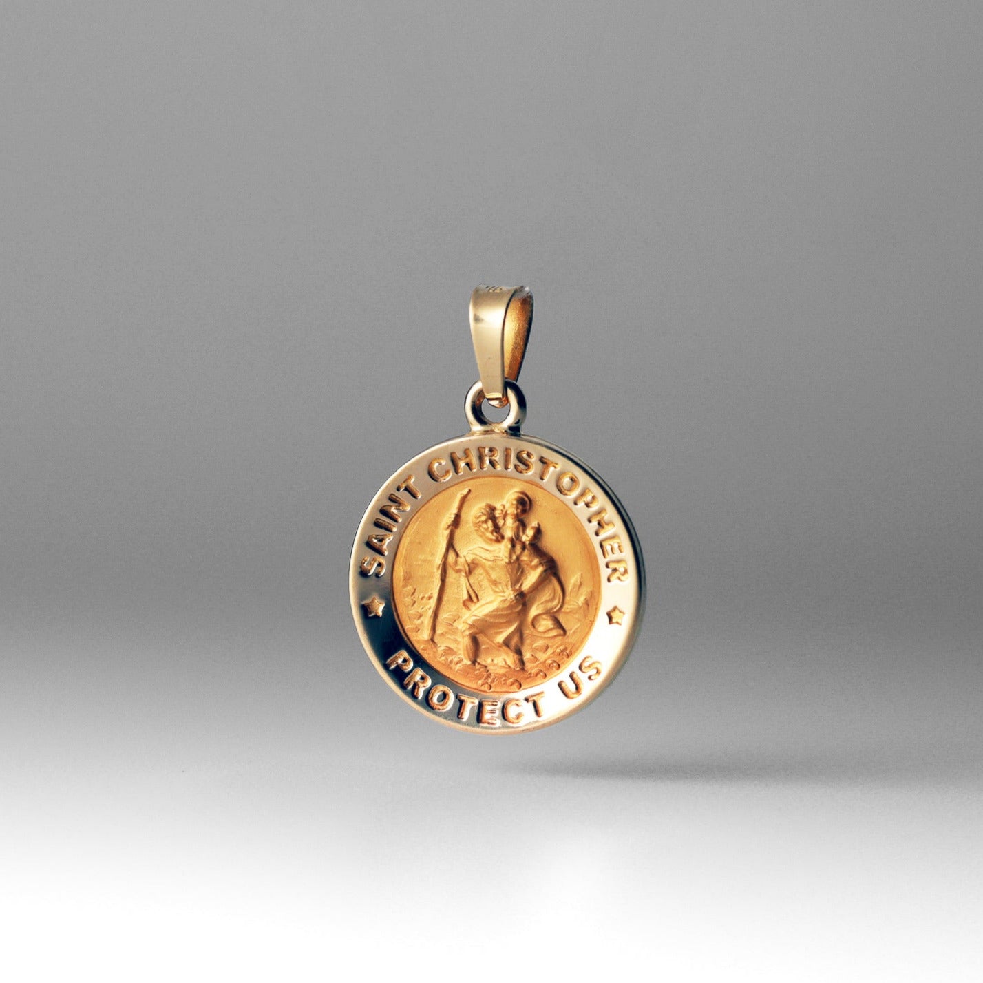 St. Christopher Gold Medal Pendant - Model 1241 - Charlie & Co. Jewelry