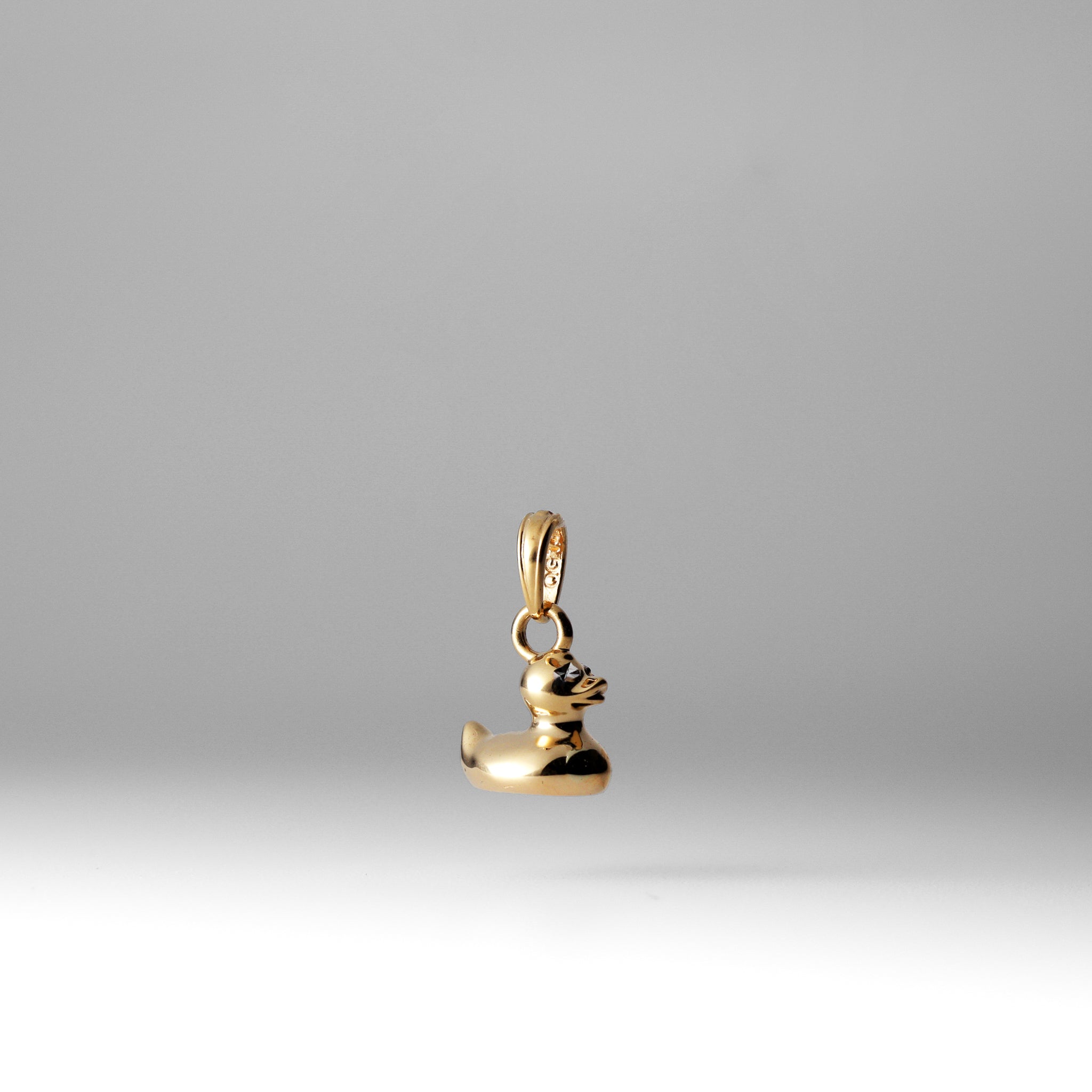 Gold 3D Duck Charm Pendant - Charlie & Co. Jewelry