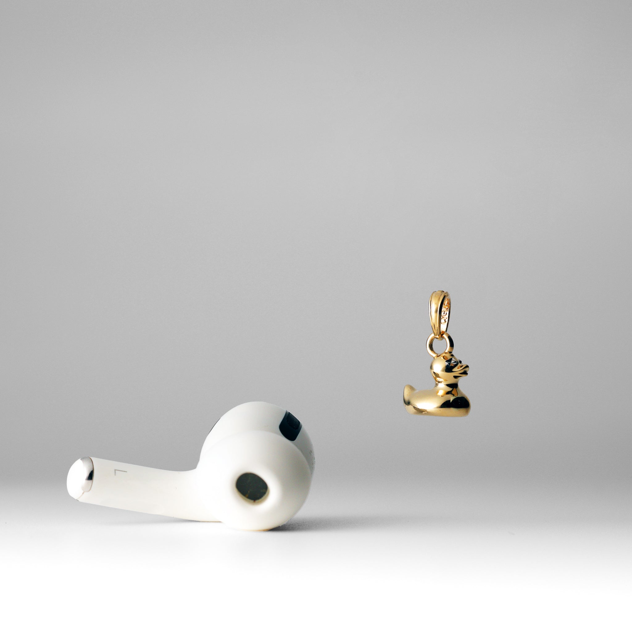 Gold 3D Duck Charm Pendant - Charlie & Co. Jewelry
