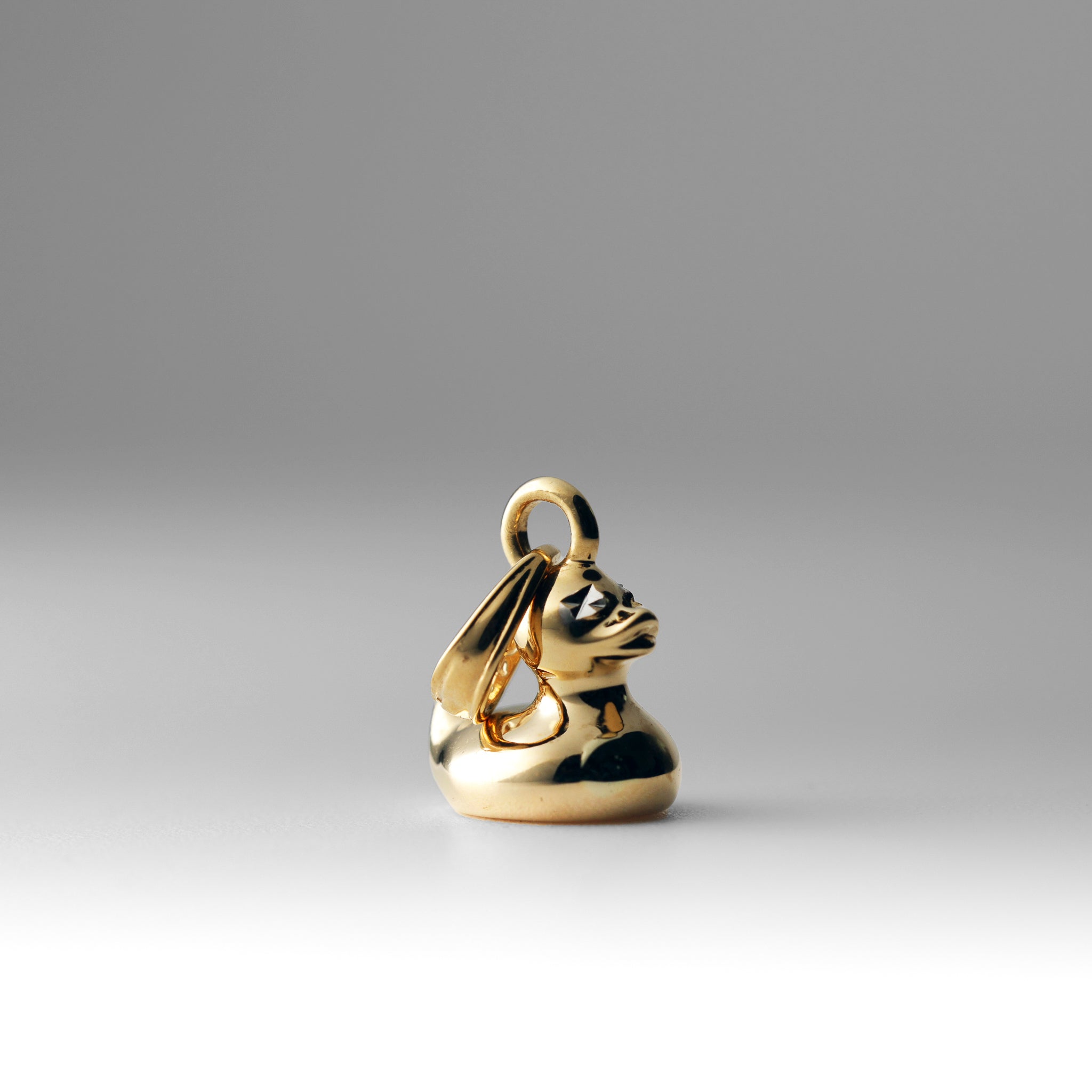 Gold 3D Duck Charm Pendant - Charlie & Co. Jewelry