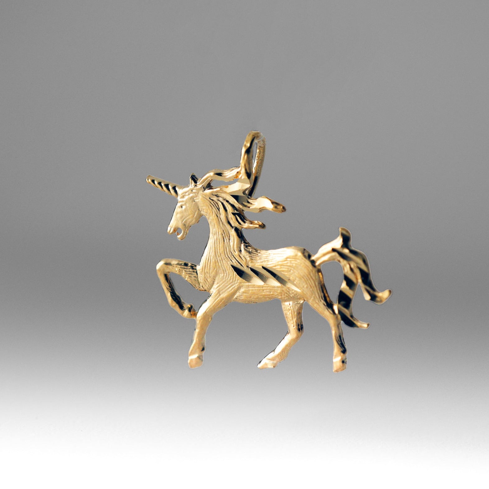 Gold Dainty Unicorn Pendant Model-1650 - Charlie & Co. Jewelry