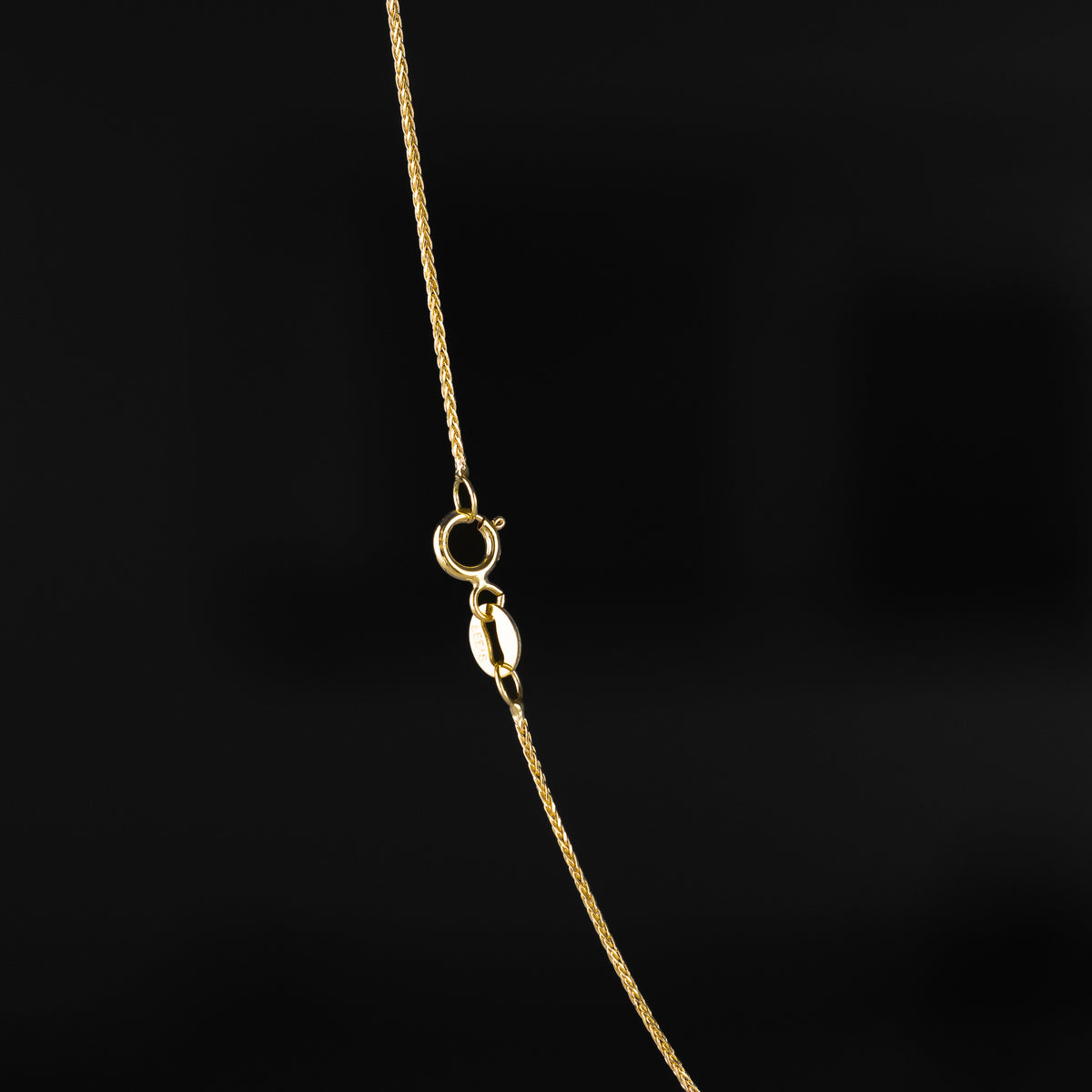 14k Gold 0.8mm Diamond-Cut Round Wheat Chain - Model CH-0546
