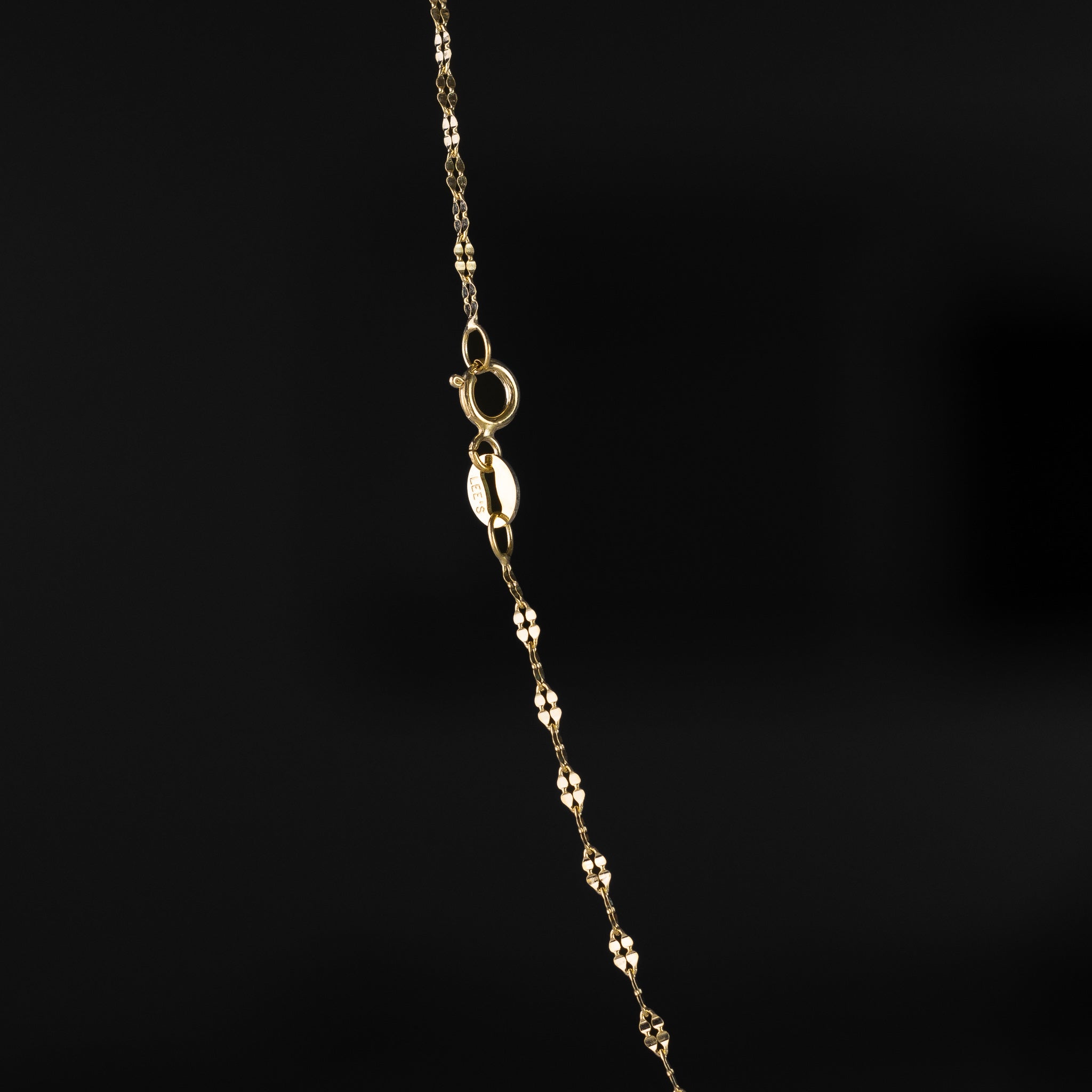 14k Gold 1.7mm Twist Diamond-Cut Mirror Chain - Model CH-0247