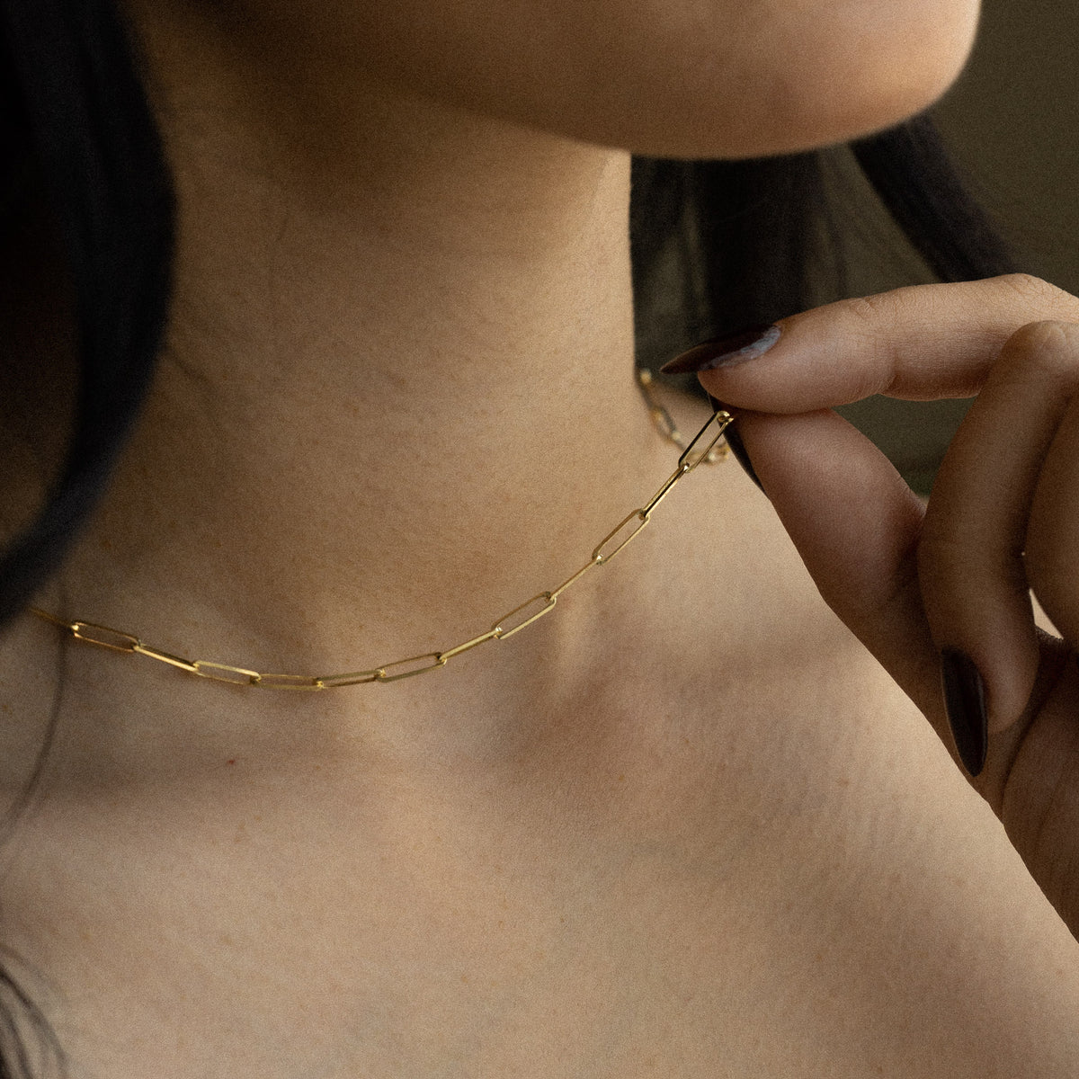 14k Gold 2.7mm Diamond-Cut Paperclip Chain - Model CH-0570