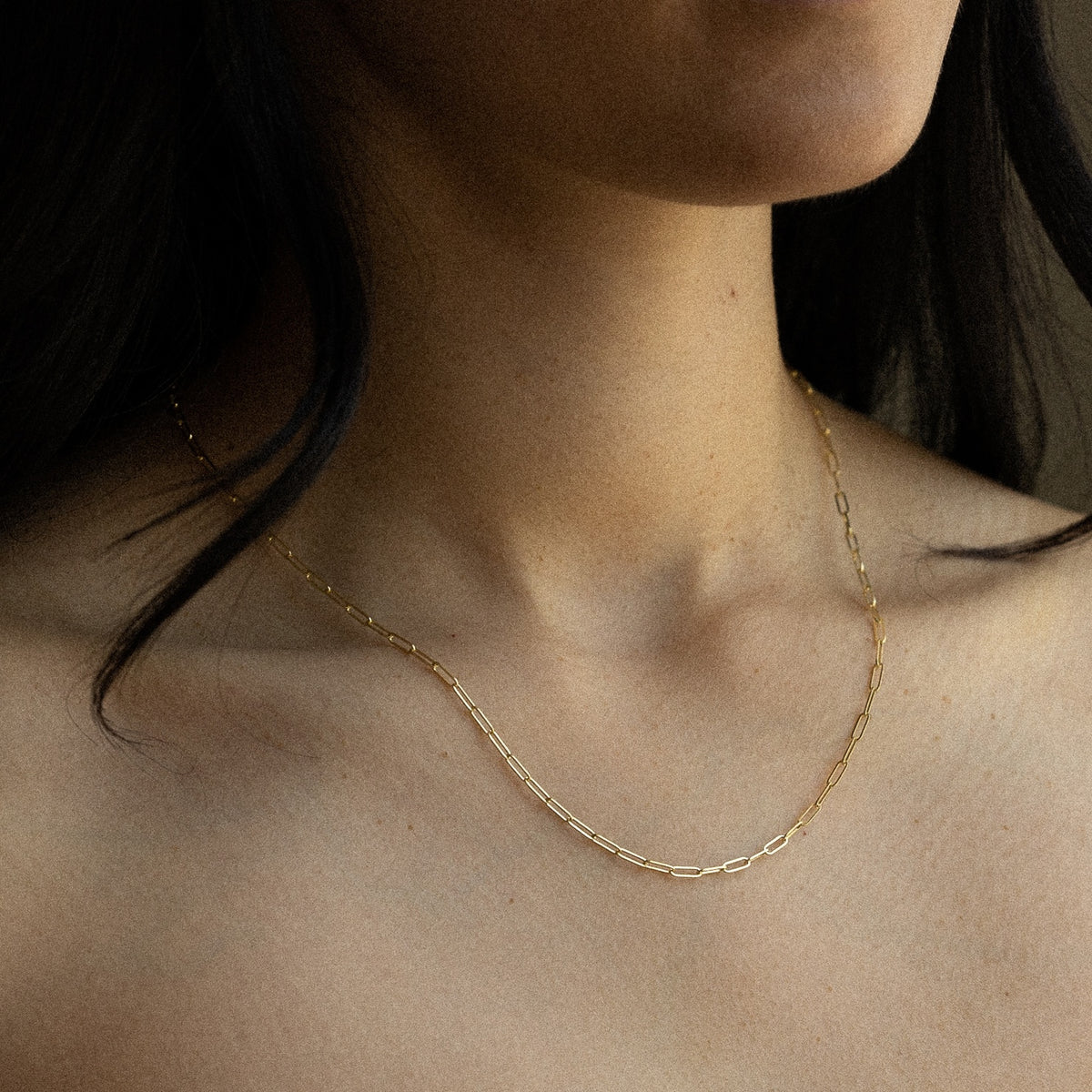 14k Gold 2.0mm Solid Square Paperclip Chain - Model CH-0580