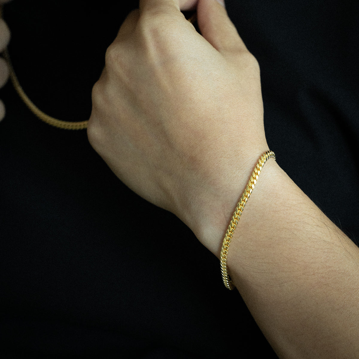 14k Gold 4.0mm Solid Miami Cuban 7.5 Inch Bracelet - Model CH-0519