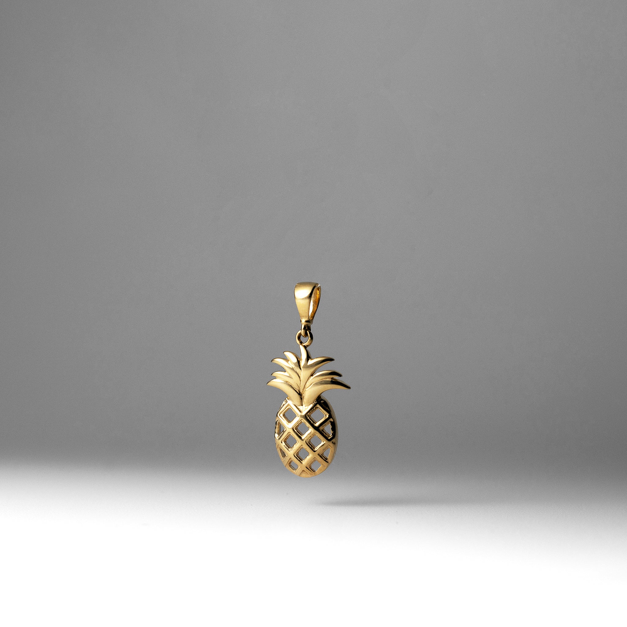 Gold Pineapple Pendant Necklace - Model PT3120 - Charlie & Co. Jewelry