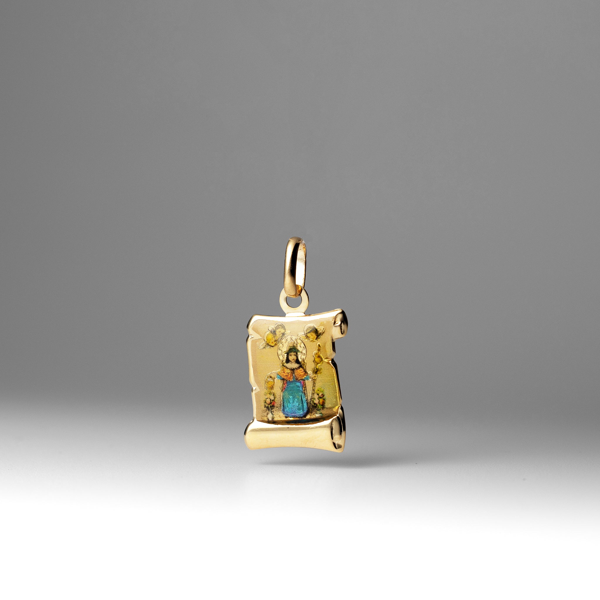 Gold Santo Nino De Atocha Religious Pendant - Model PT3141 - Charlie & Co. Jewelry
